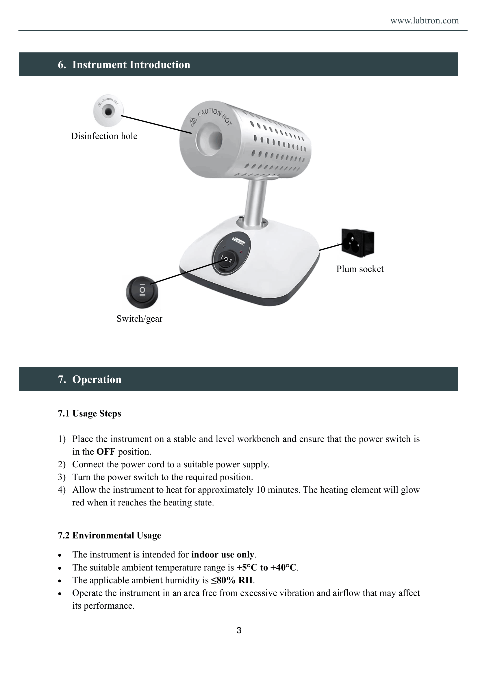 Bacti-Cinerator Sterilizer LBCS-A12 Manual
