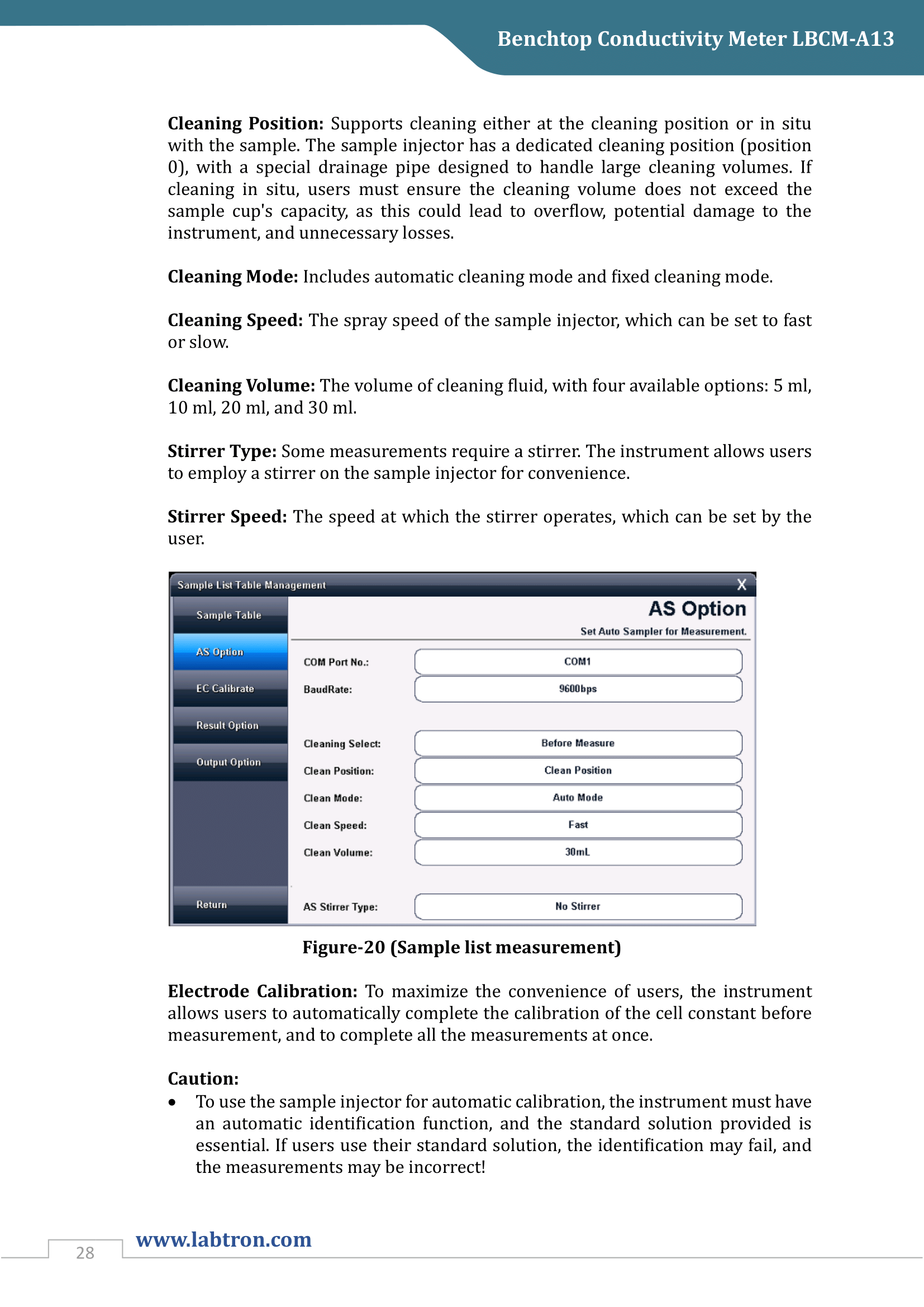 Benchtop Conductivity Meter LBCM-A13 Manual