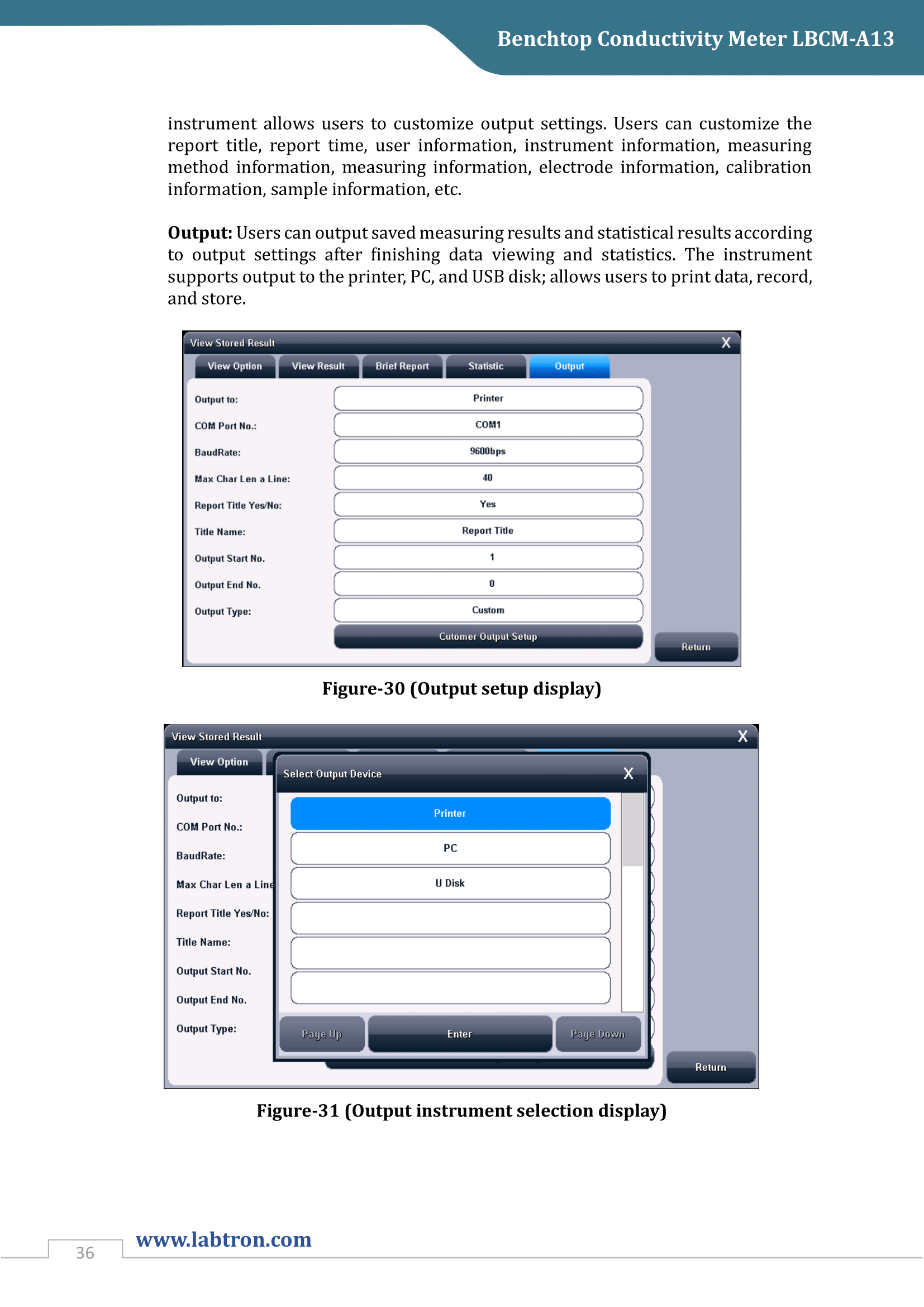 Benchtop Conductivity Meter LBCM-A13 Manual