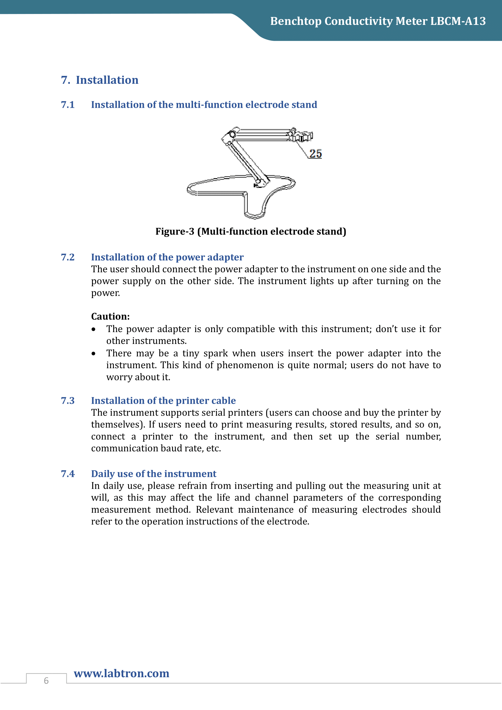 Benchtop Conductivity Meter LBCM-A13 Manual