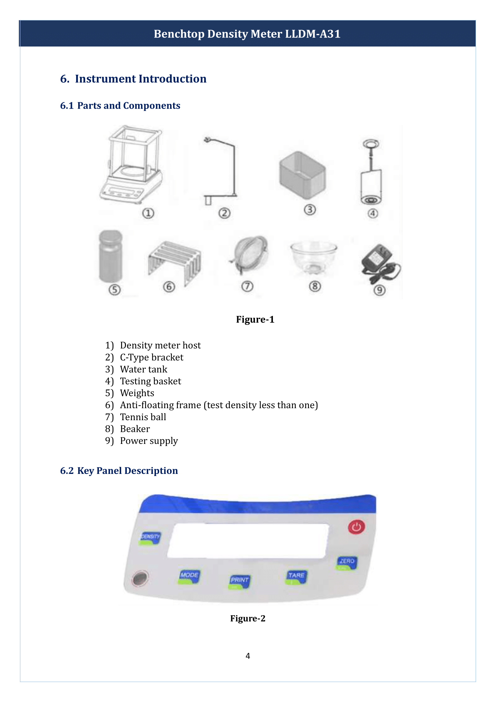 Benchtop Density Meter LLDM-A31 Manual