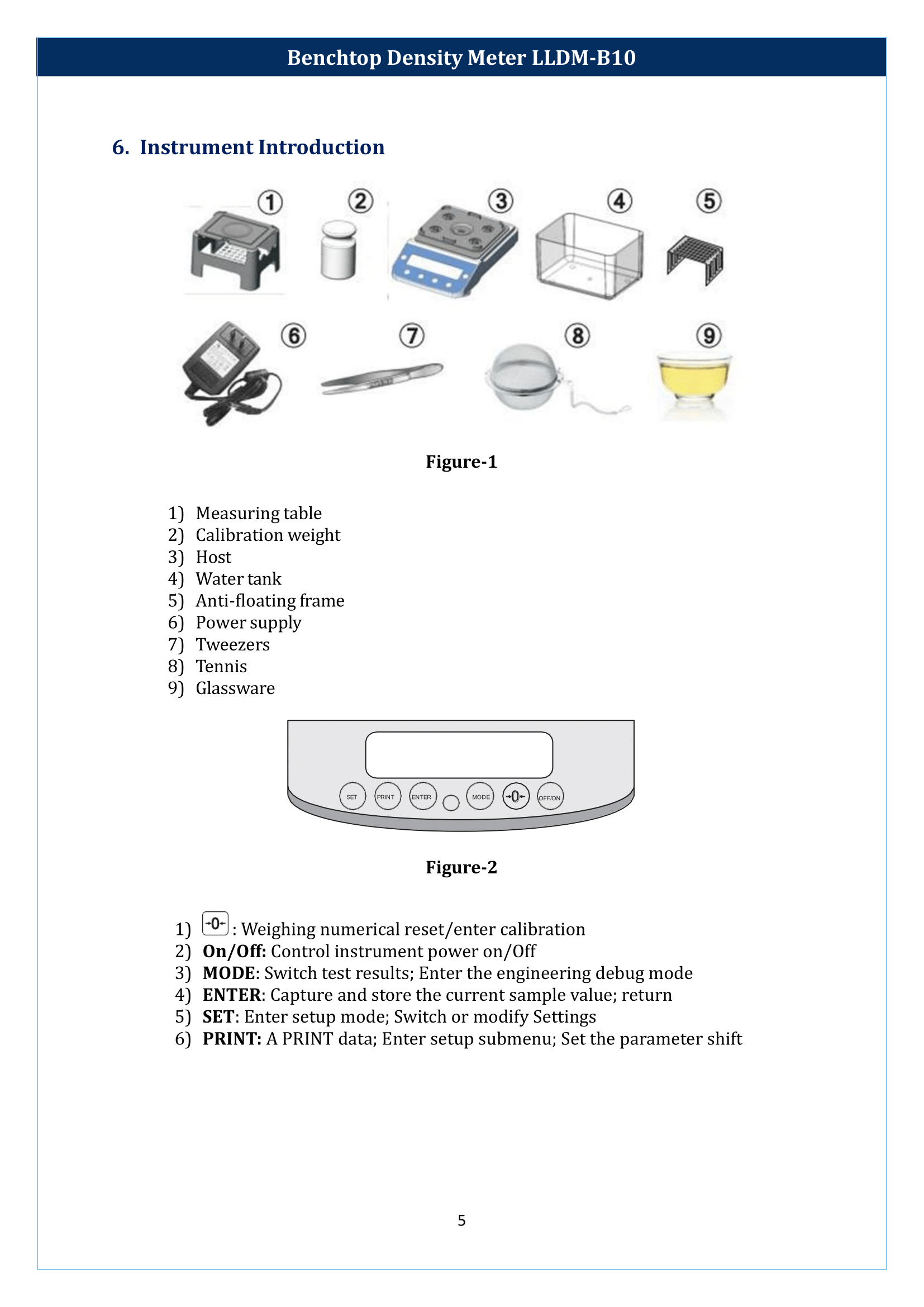 Benchtop Density Meter LLDM-B10 Manual