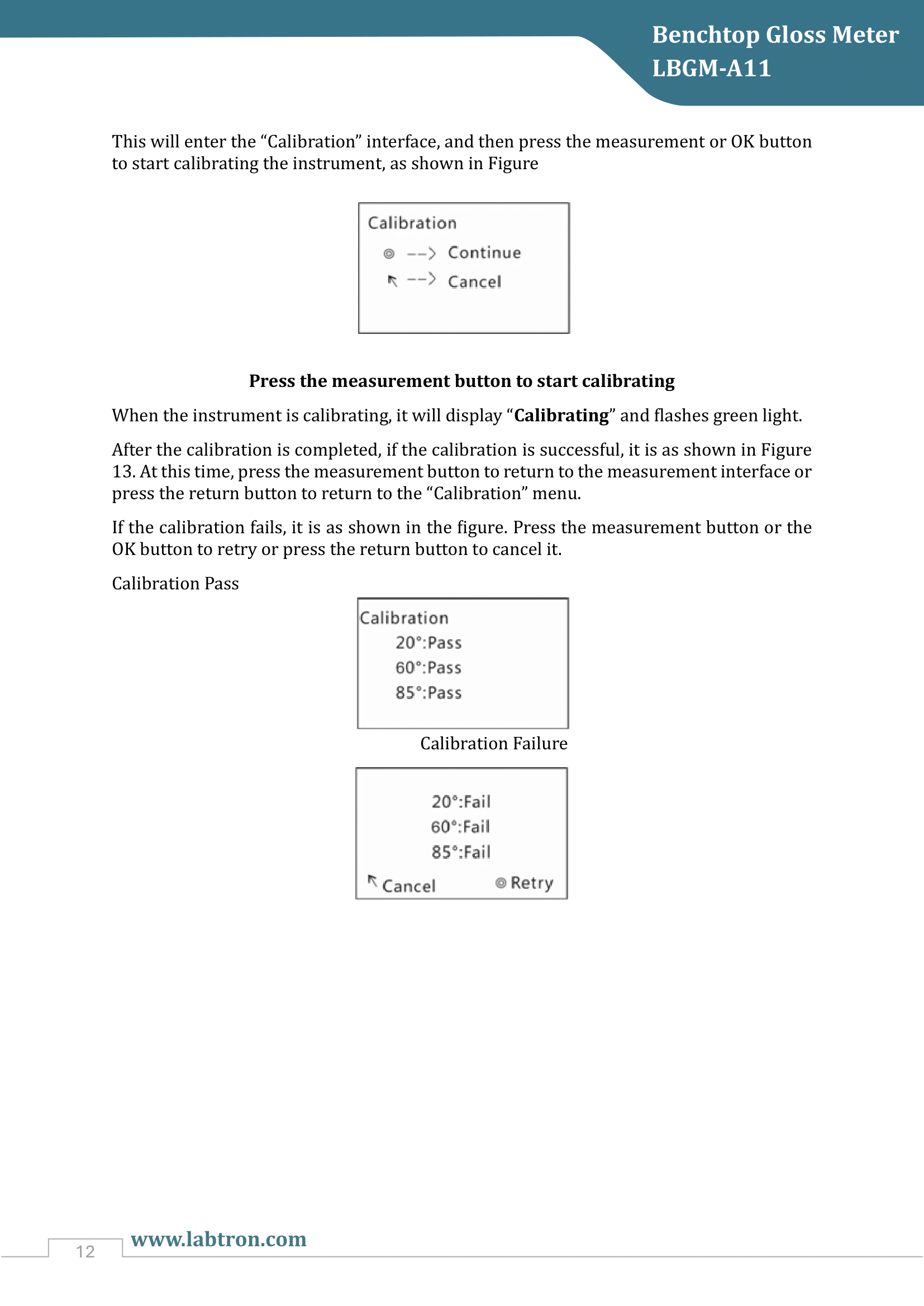 Benchtop Gloss Meter LBGM-A11 Manual