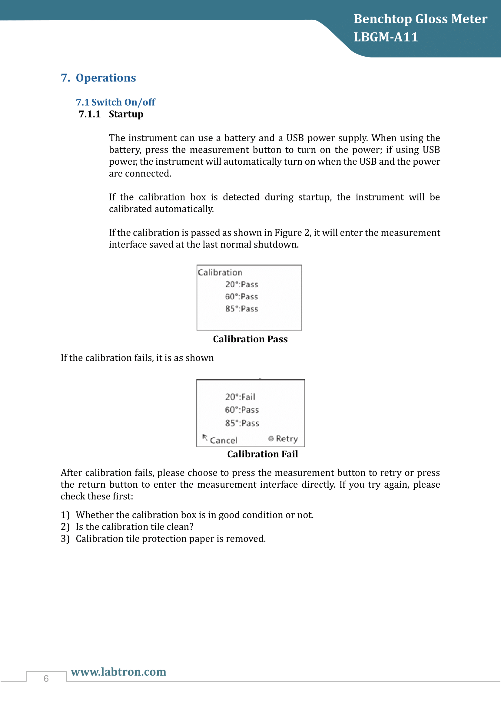 Benchtop Gloss Meter LBGM-A11 Manual