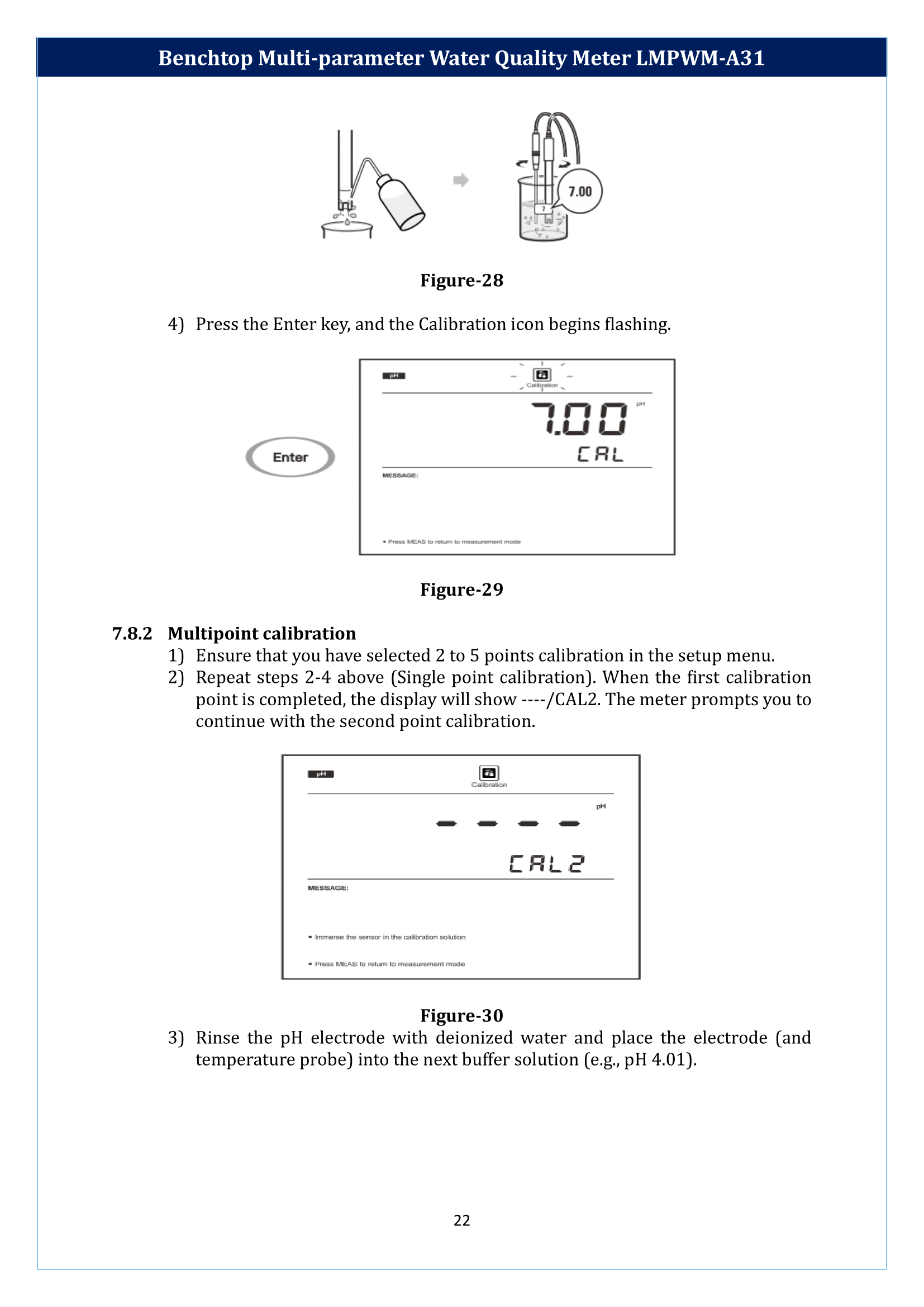 Benchtop Multi-parameter Water Quality Meter LMPWM-A31 Manual