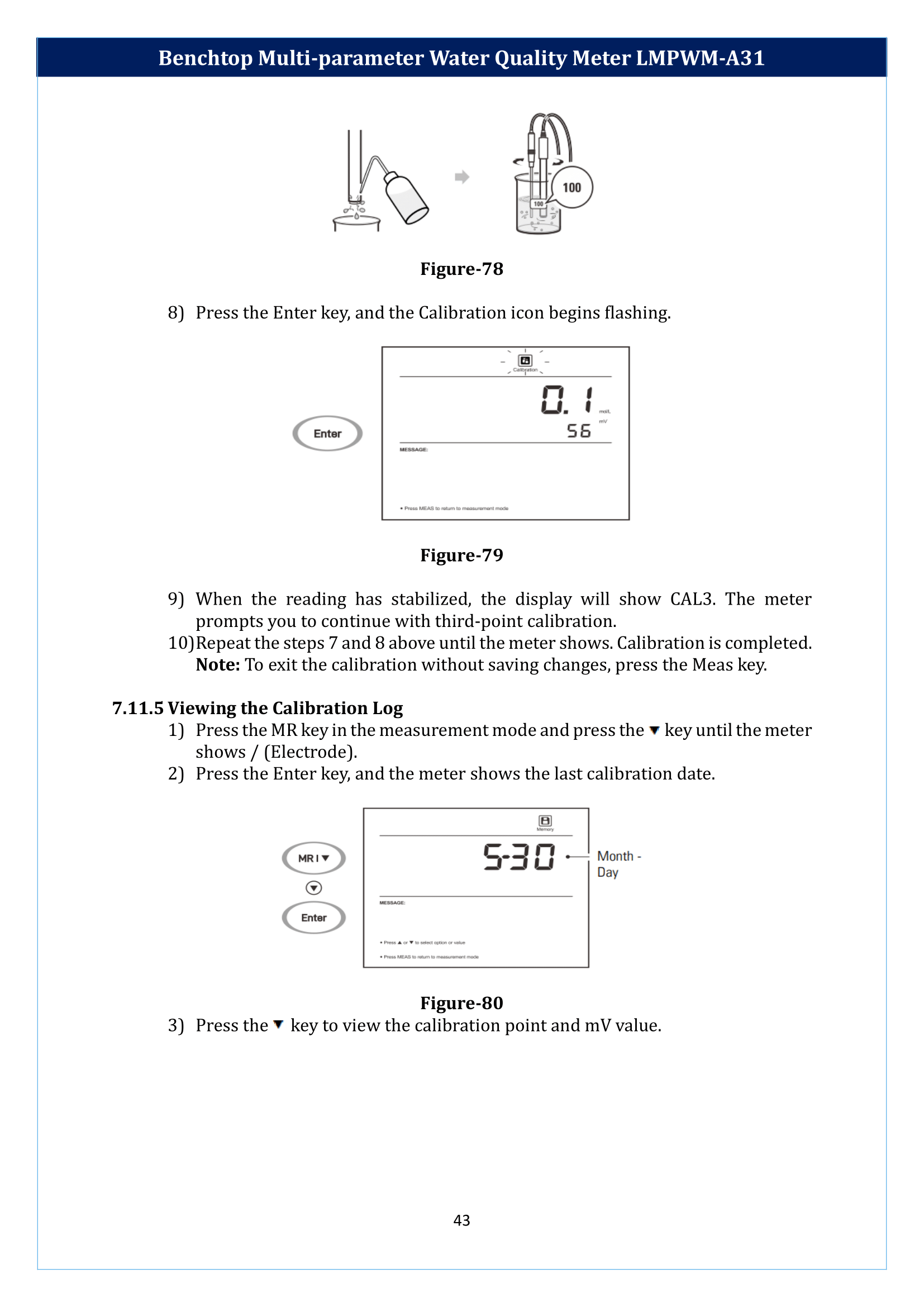 Benchtop Multi-parameter Water Quality Meter LMPWM-A31 Manual