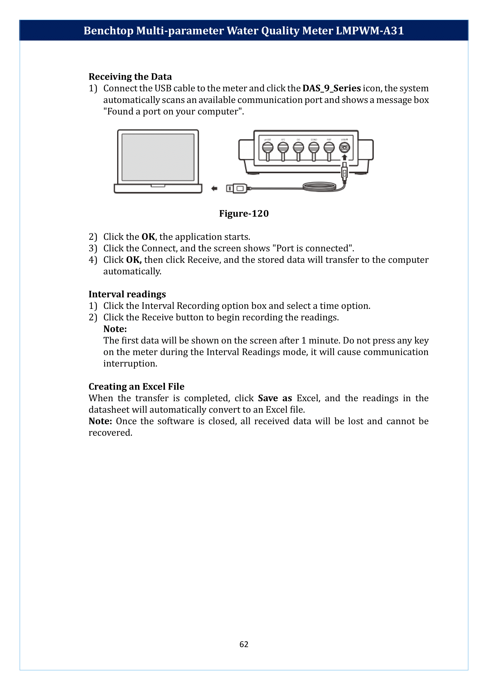 Benchtop Multi-parameter Water Quality Meter LMPWM-A31 Manual