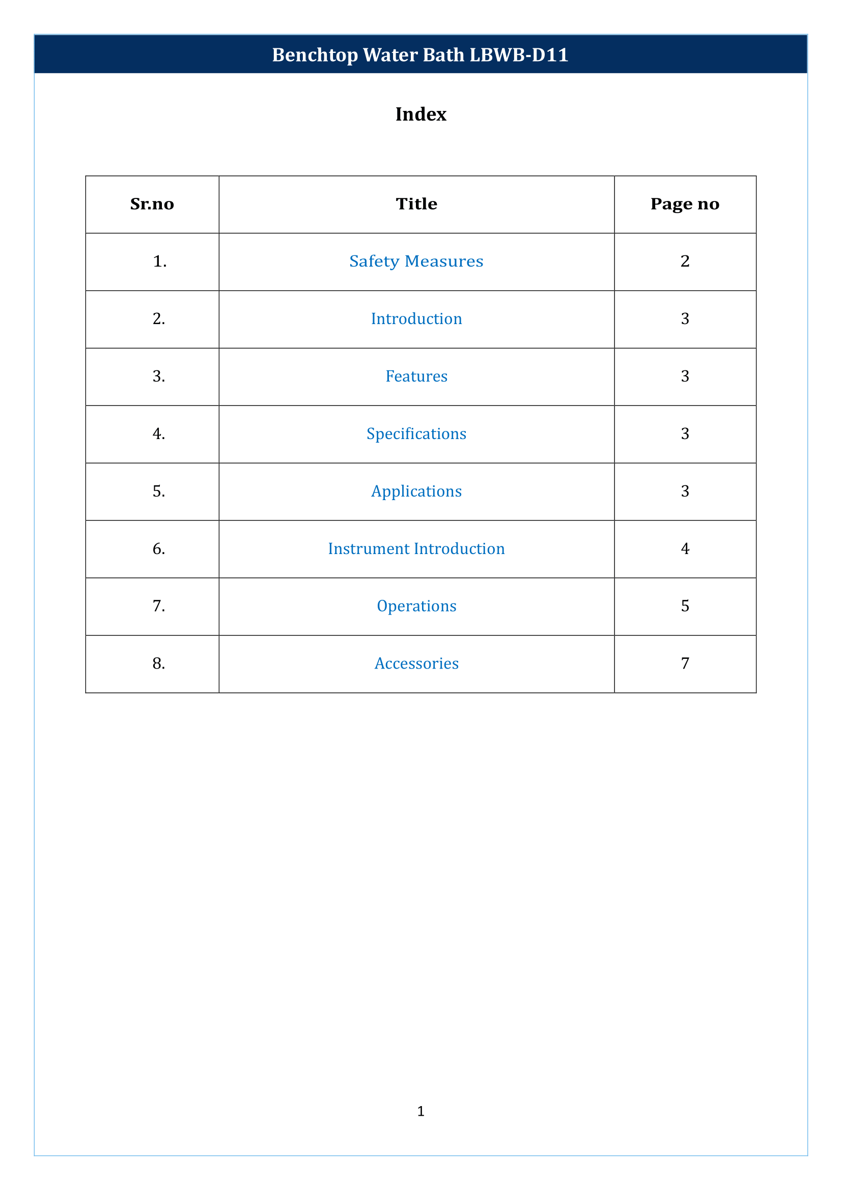 Benchtop Water Bath LBWB-D11 Manual