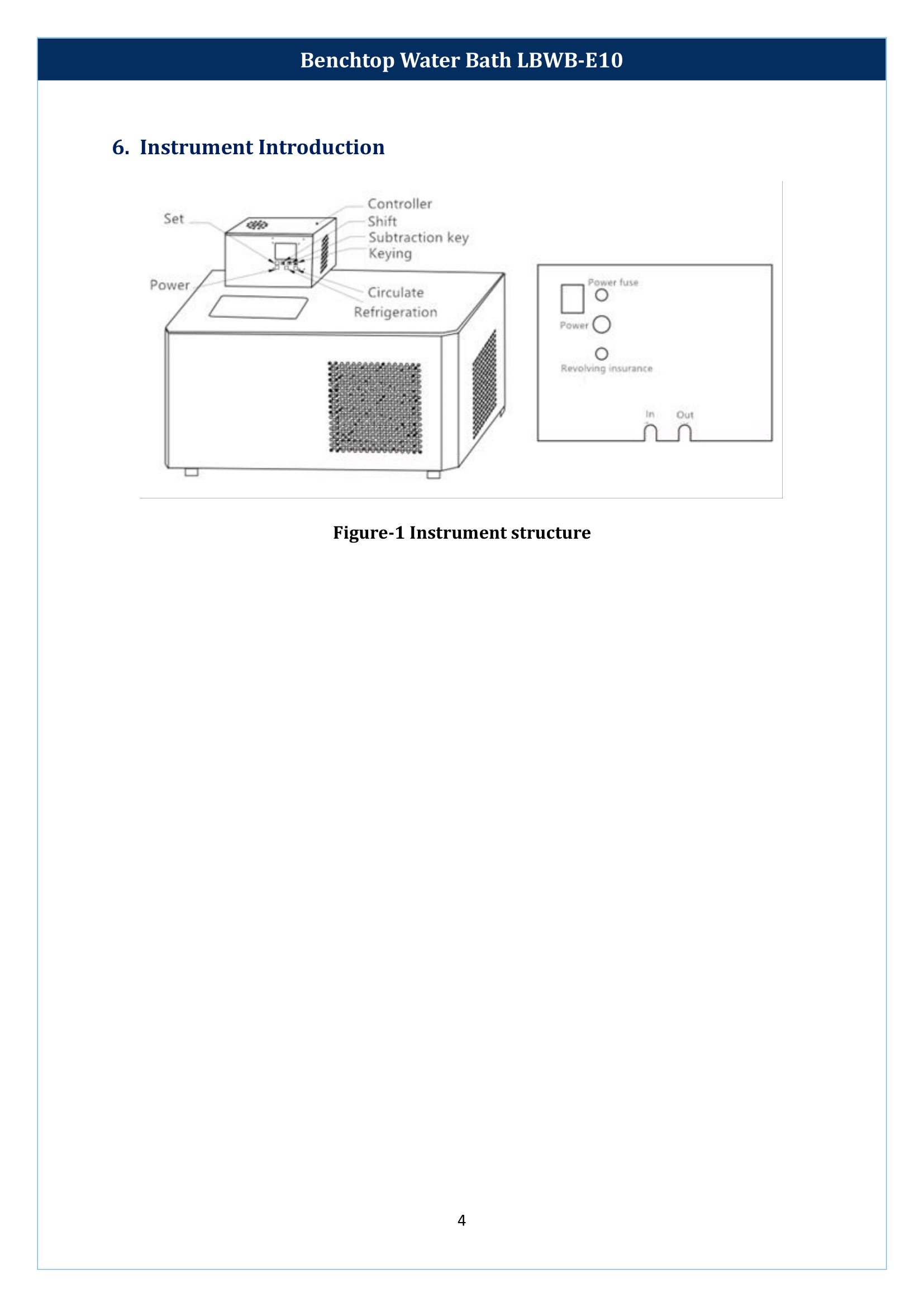 Benchtop Water Bath LBWB-E10 Manual