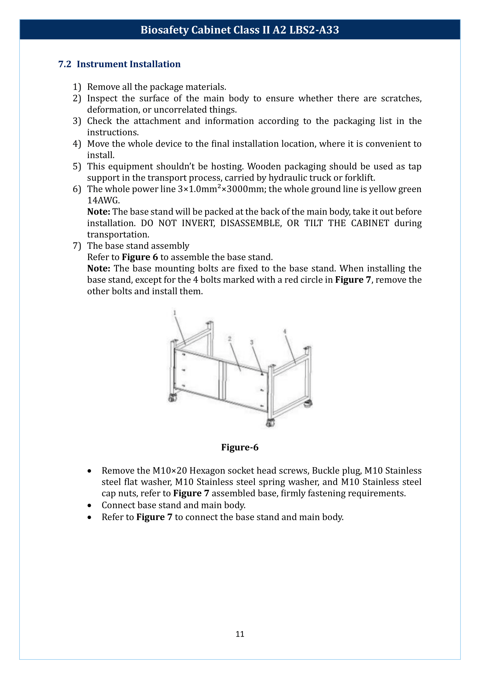 Biosafety Cabinet LBS2-A33 (Class II A2) Manual