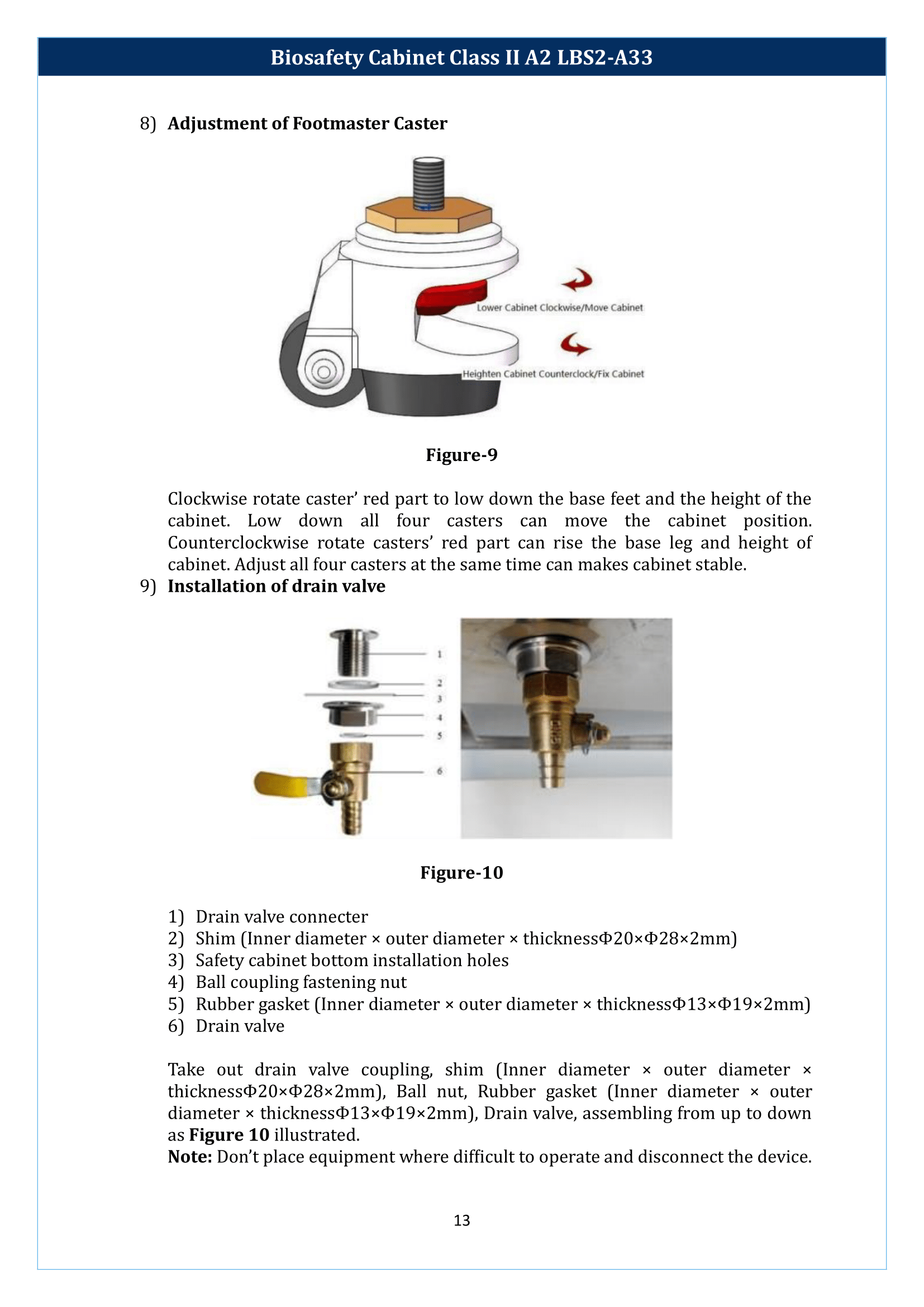 Biosafety Cabinet LBS2-A33 (Class II A2) Manual