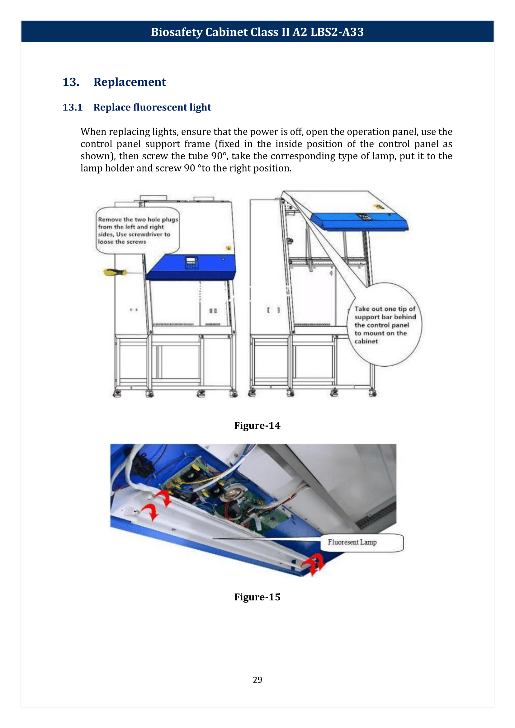 Biosafety Cabinet LBS2-A33 (Class II A2) Manual