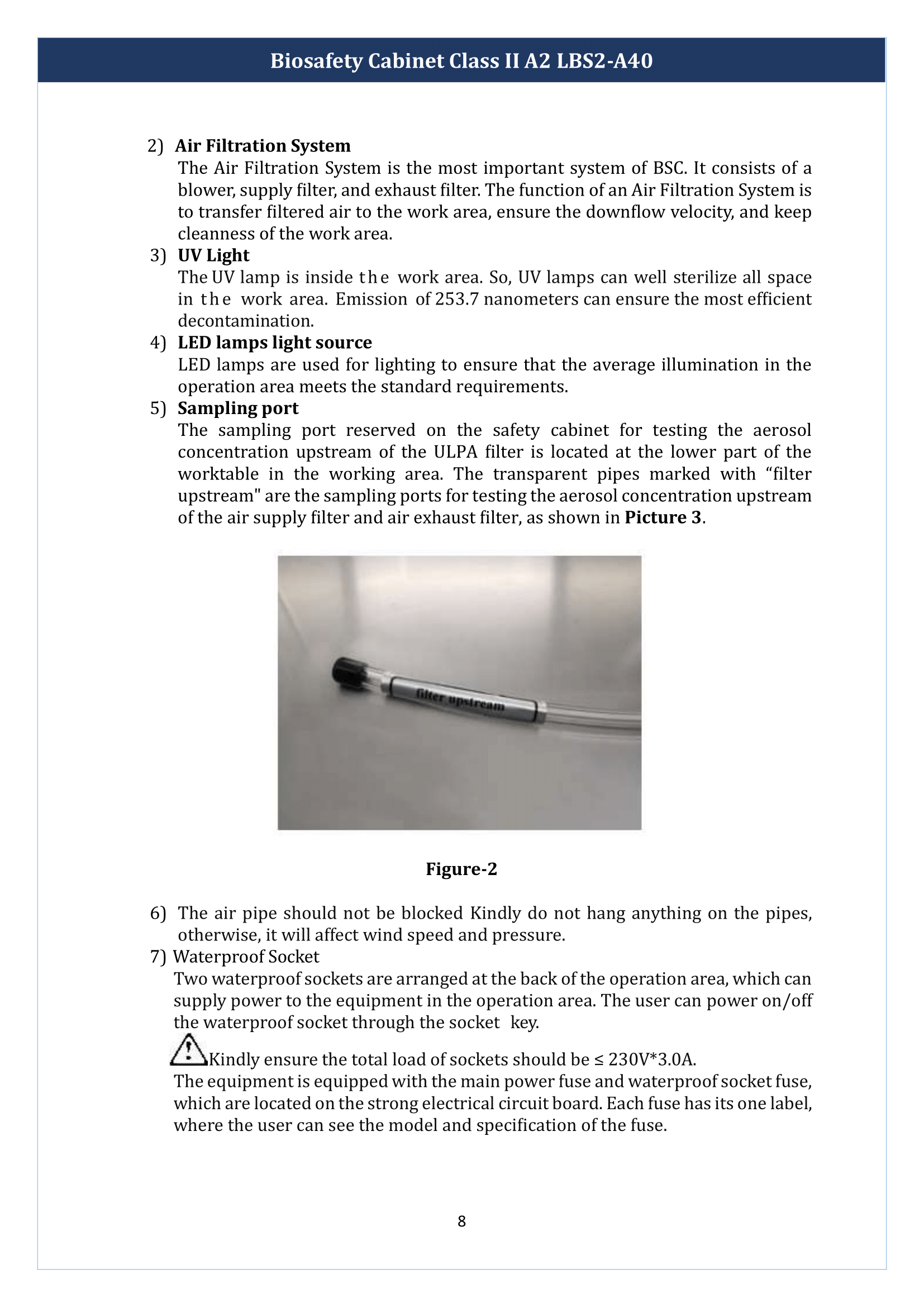 Biosafety Cabinet Class II A2 LBS2-A40 Manual