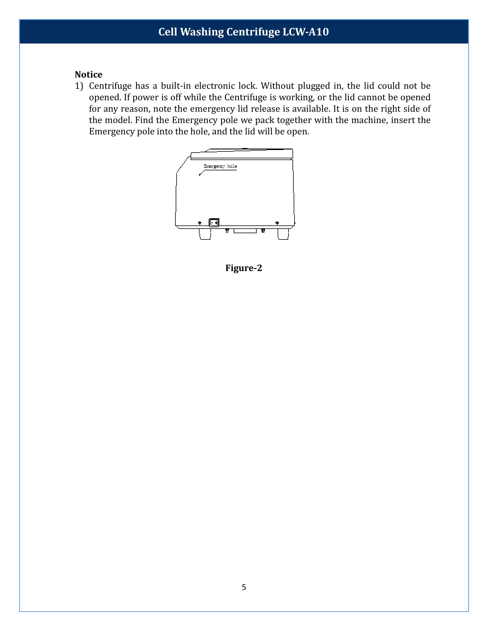 Cell Washing Centrifuge LCW-A10 Manual