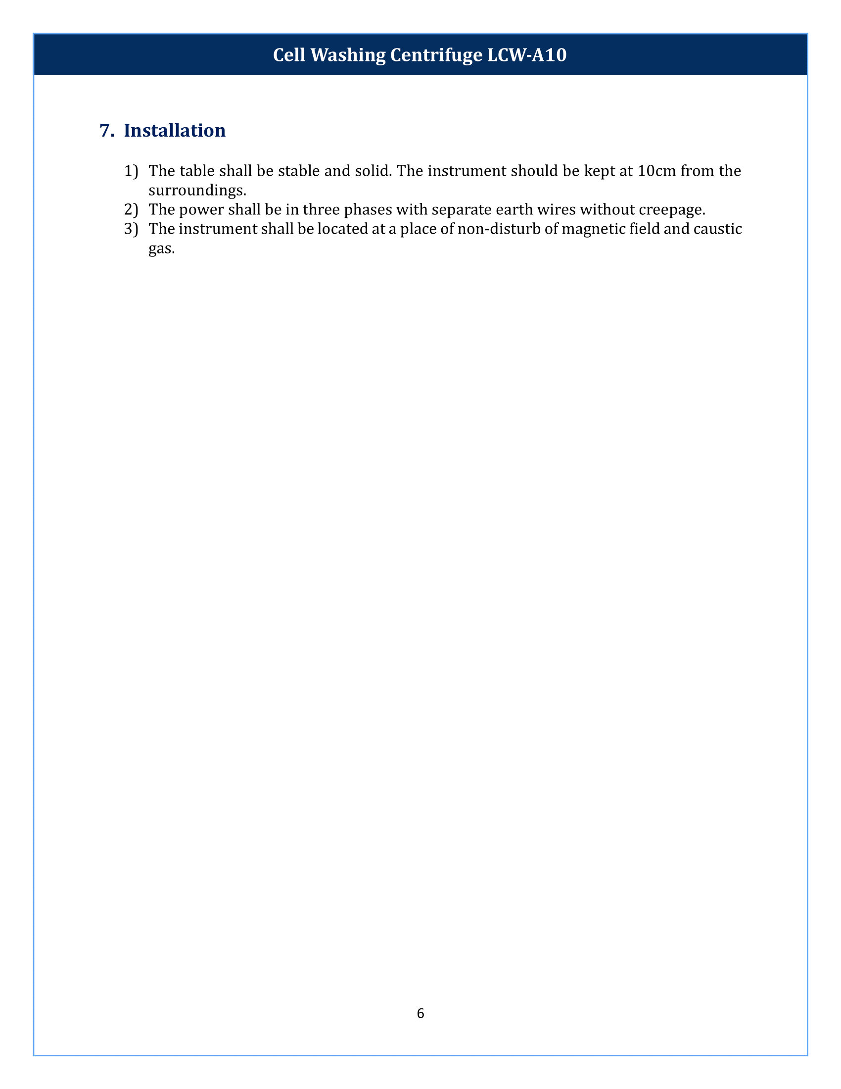 Cell Washing Centrifuge LCW-A10 Manual