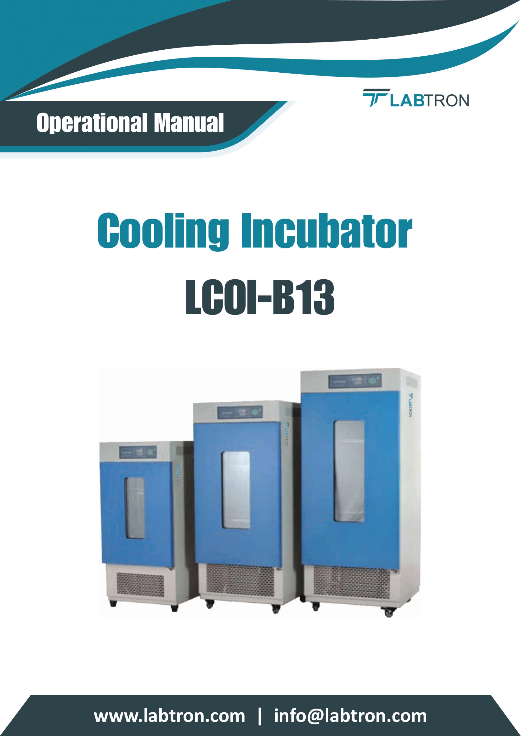 Cooling Incubator LCOI-B13 Manual