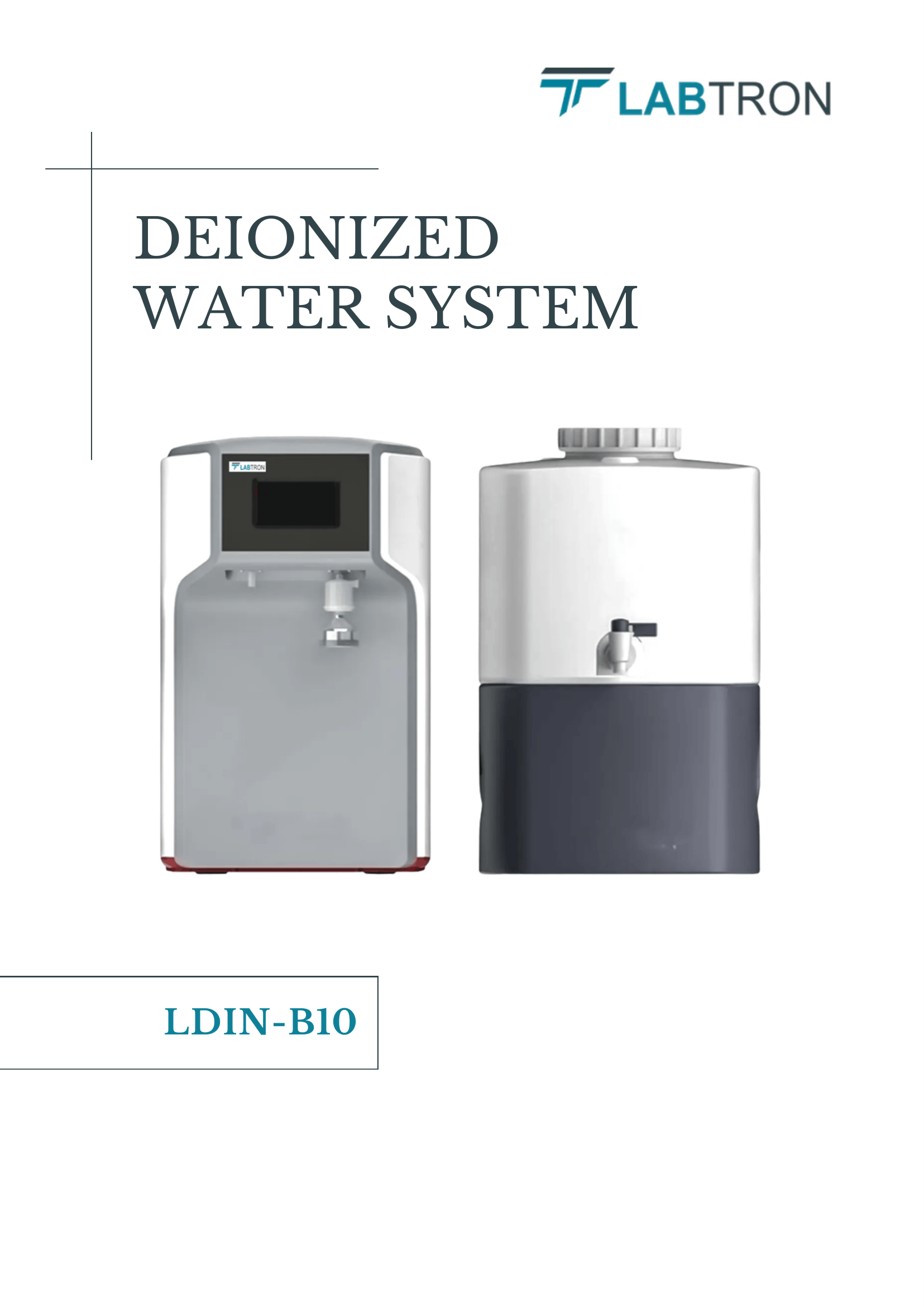 Deionized Water System LDIN-B10 Manual