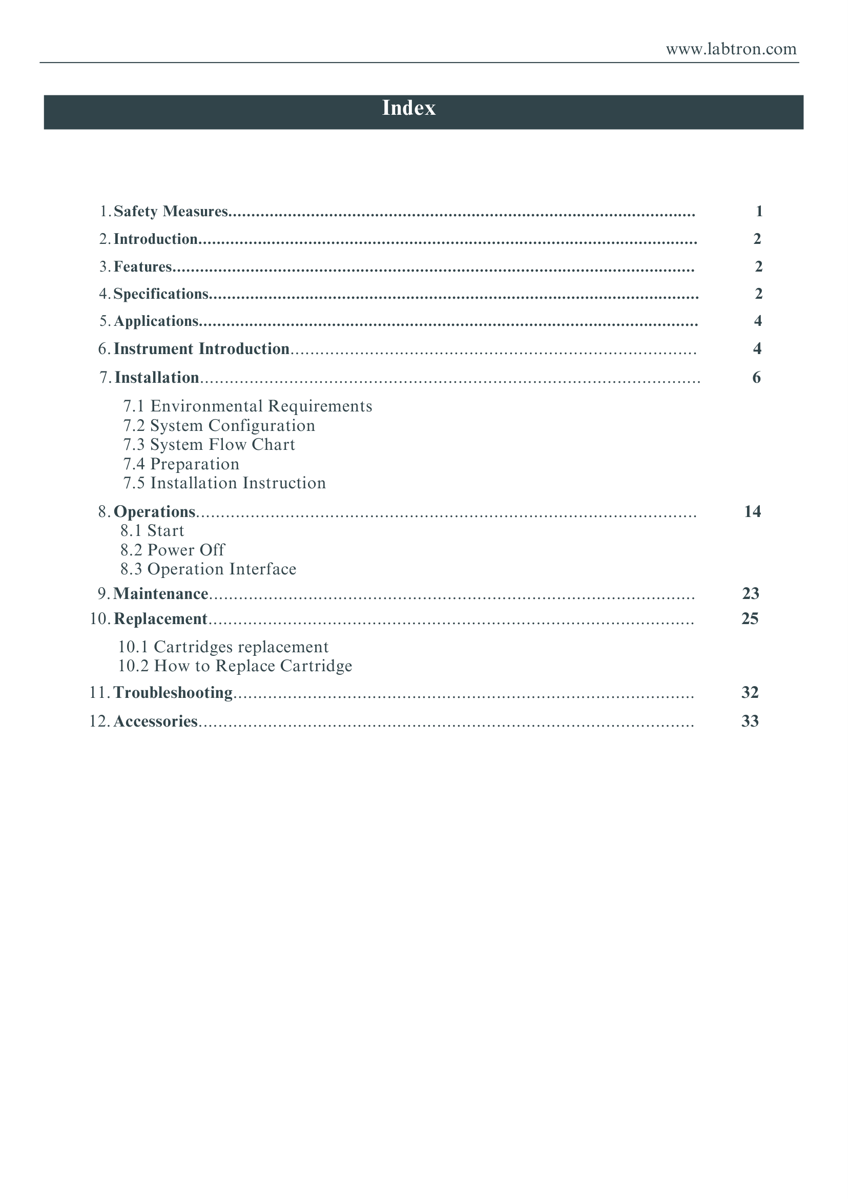 Deionized Water System LDIN-B10 Manual