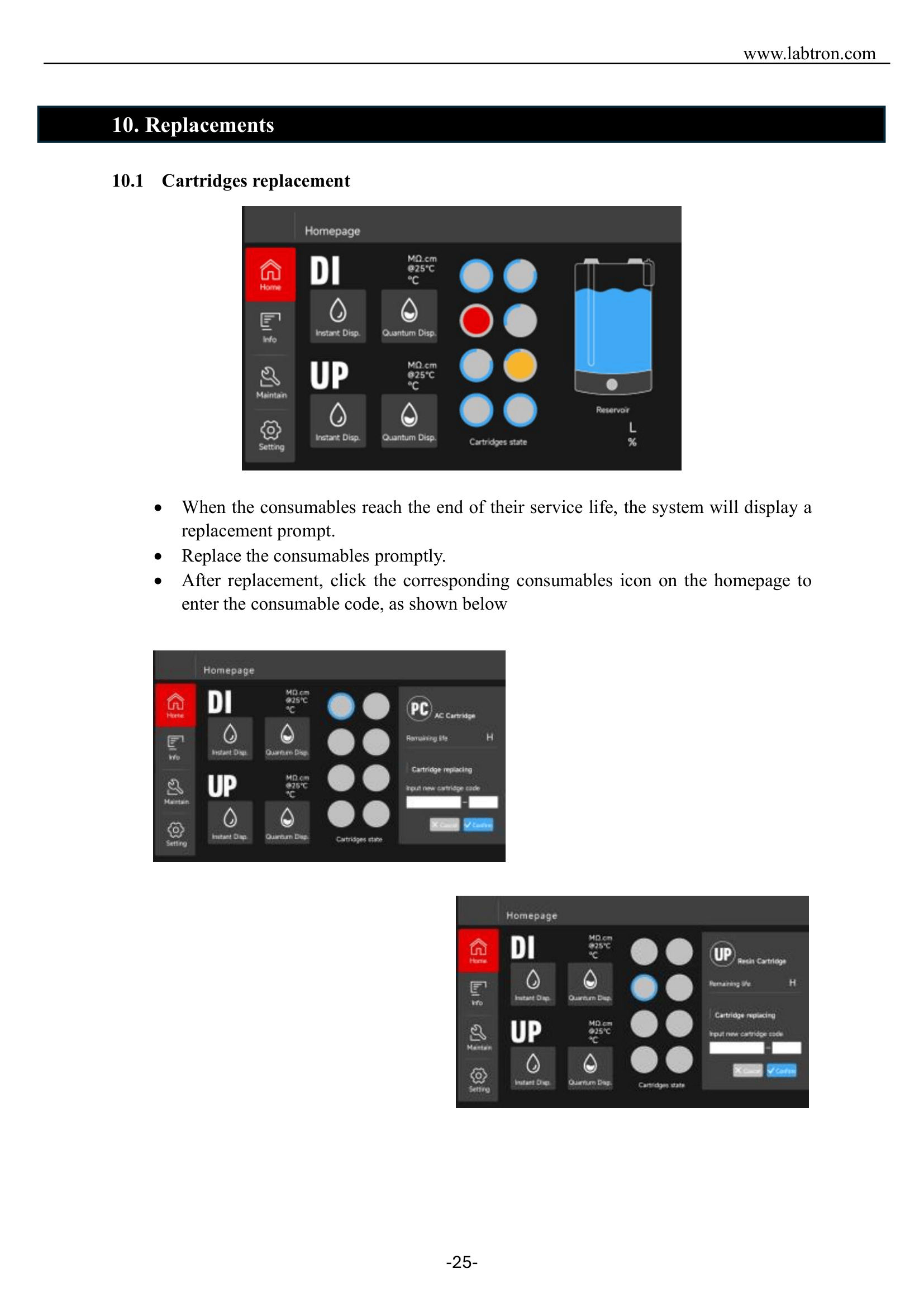 Deionized Water System LDIN-B10 Manual
