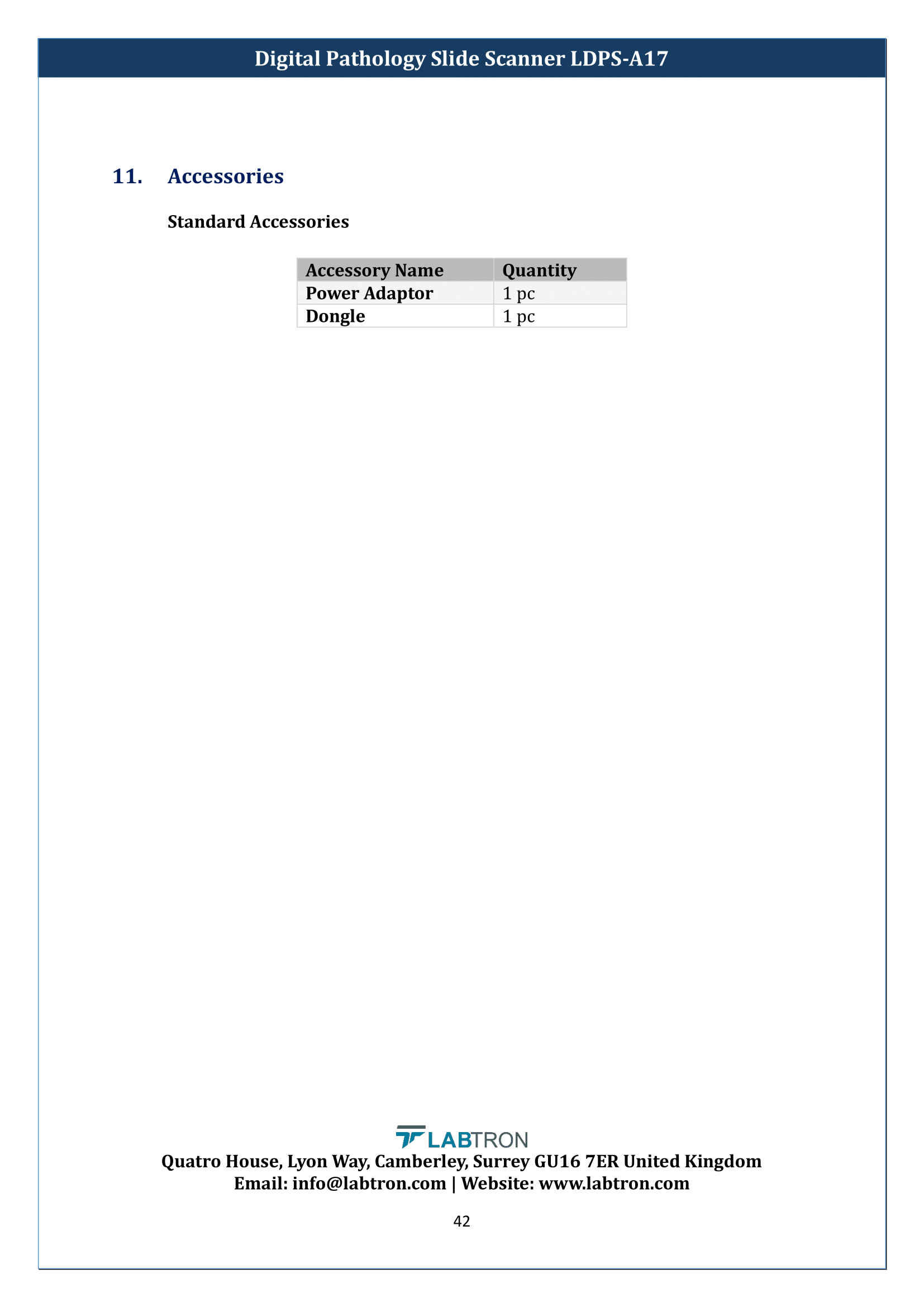 Digital Pathology Slide Scanner LDPS-A17 Manual