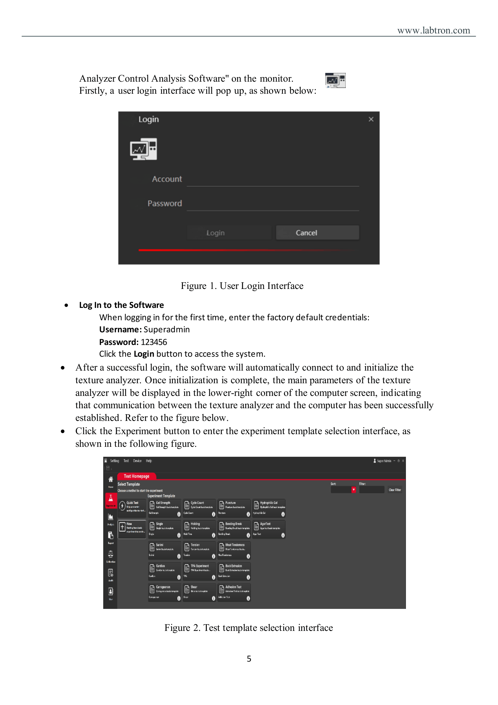 Digital Texture Analyzer LTDA-A10 Manual