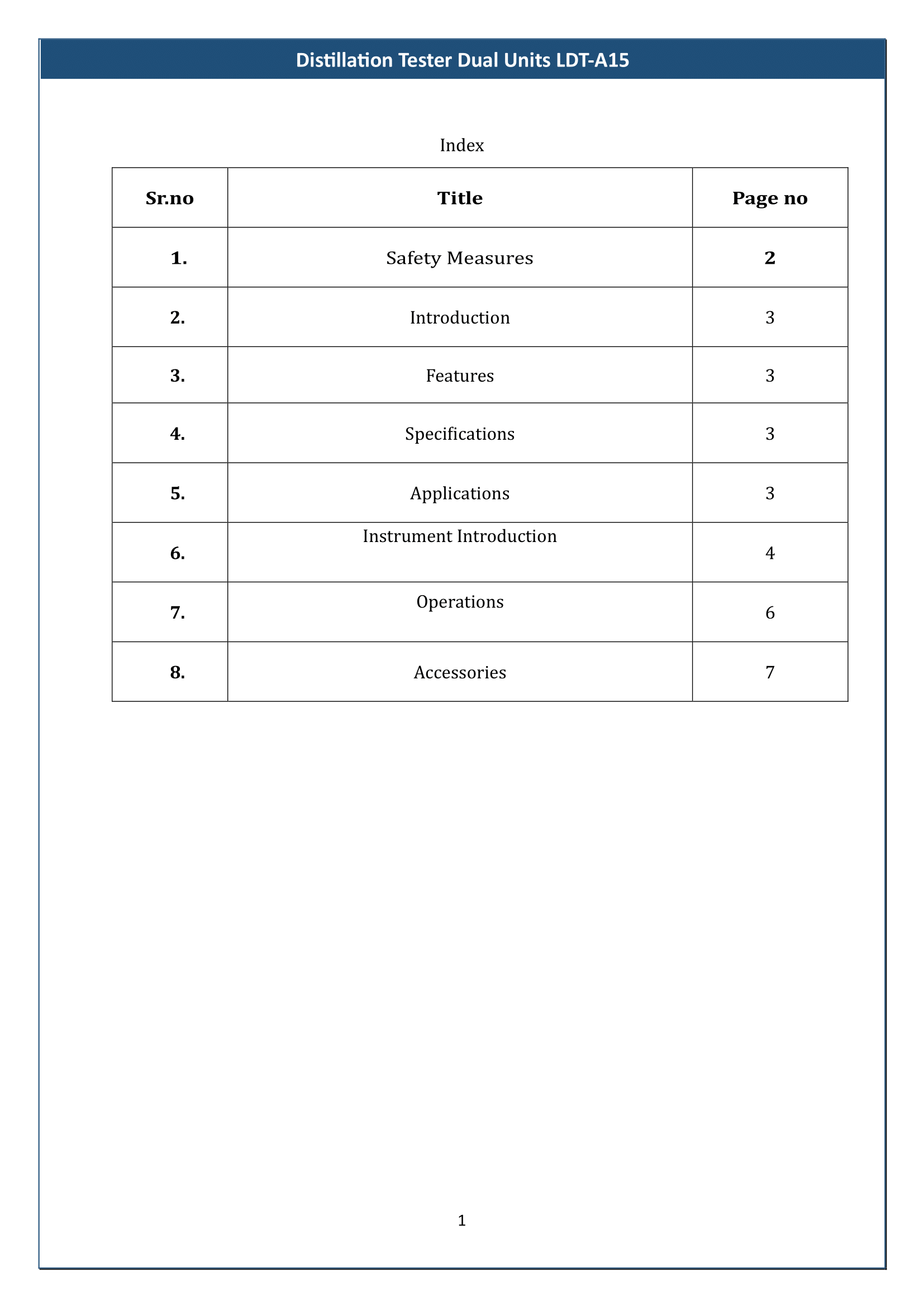 Distillation Tester Dual Units LDT-A15 Manual