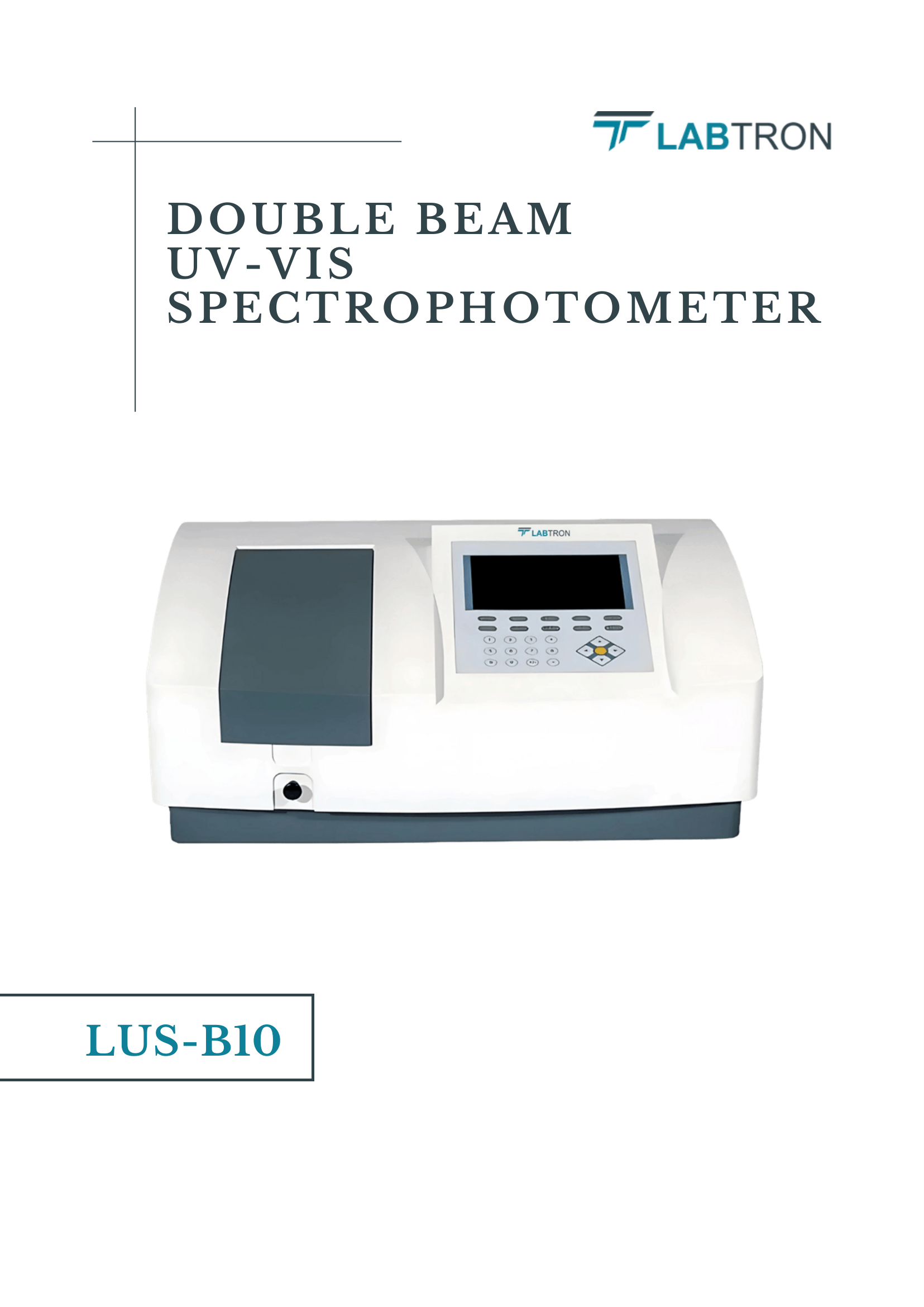 Double Beam UV-Vis Spectrophotometer LUS-B10 Manual