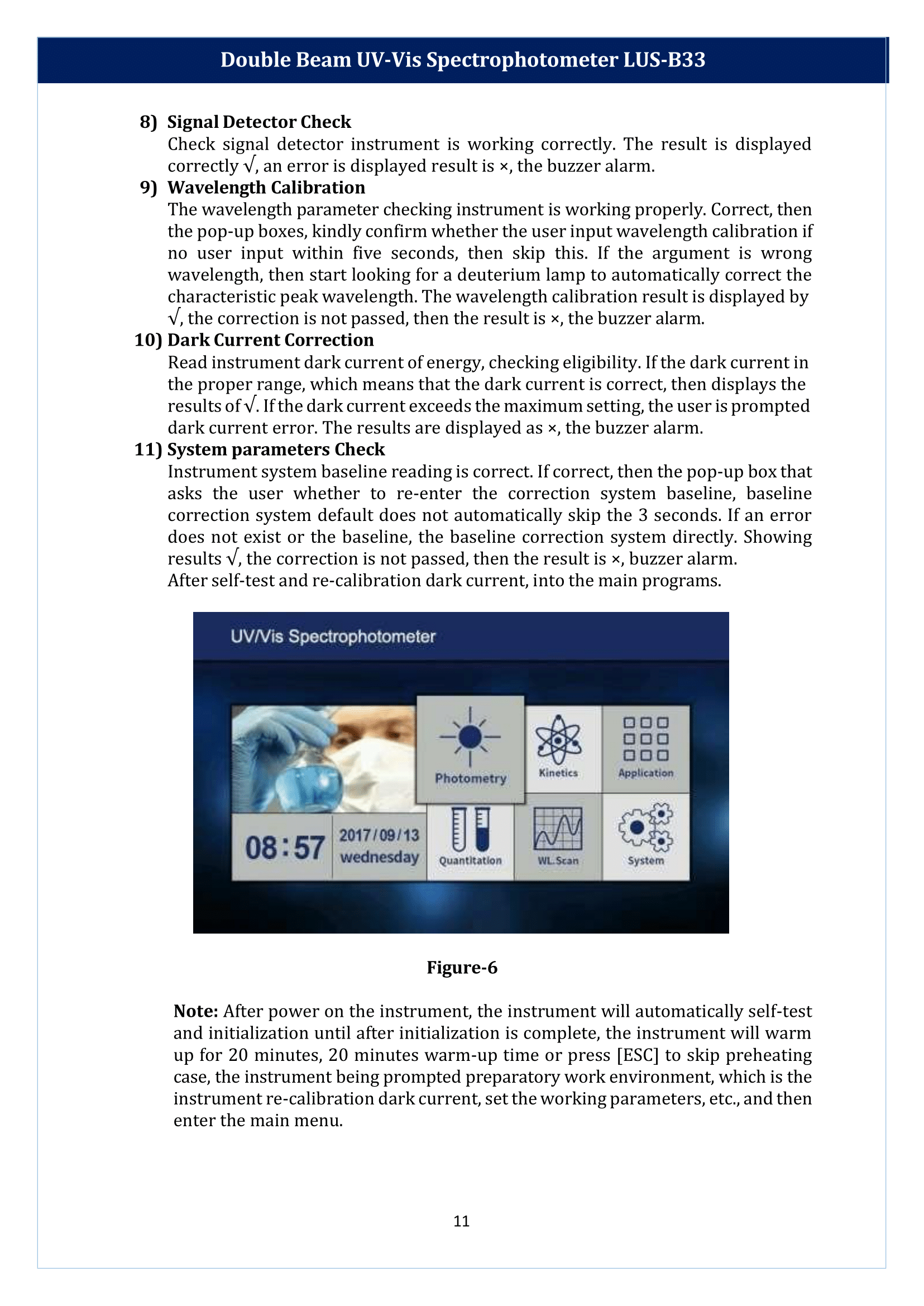 Double Beam UV-Vis Spectrophotometer LUS-B33 Manual