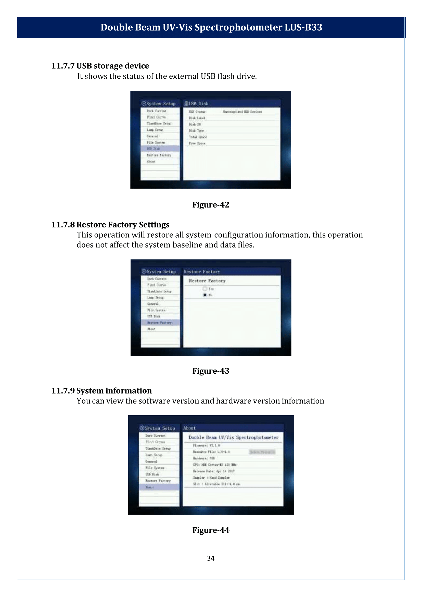 Double Beam UV-Vis Spectrophotometer LUS-B33 Manual