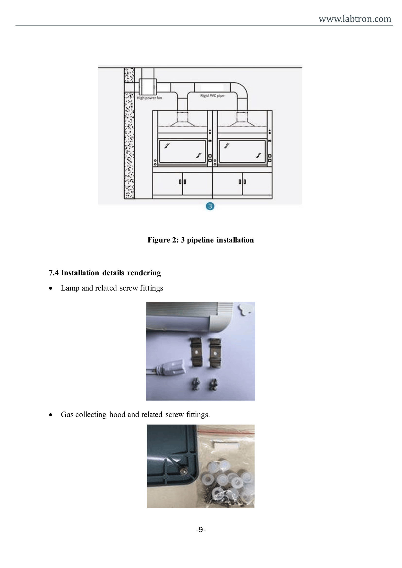 Ducted Fume Hood LFH-B12 Manual