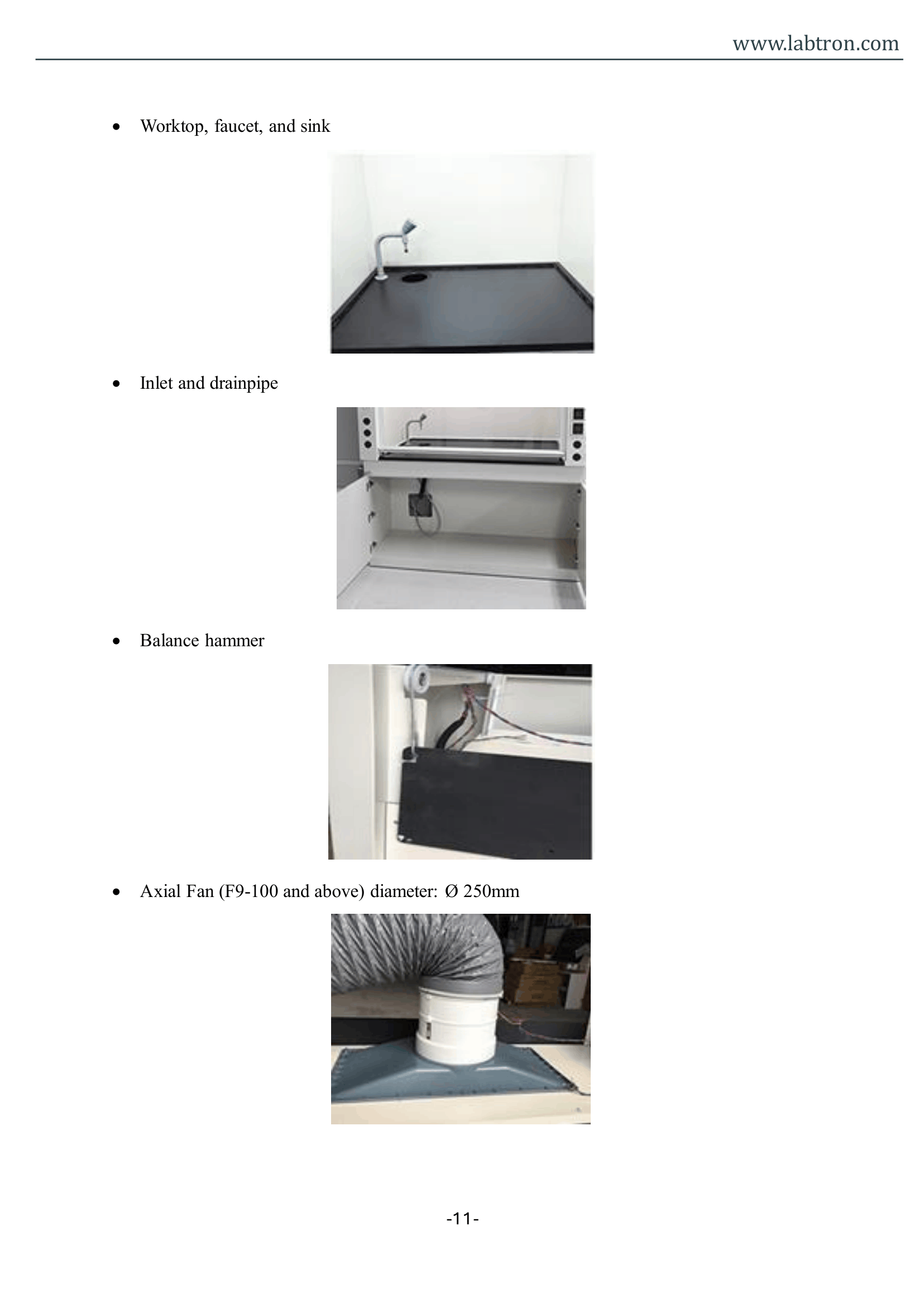 Ducted Fume Hood LFH-B12 Manual