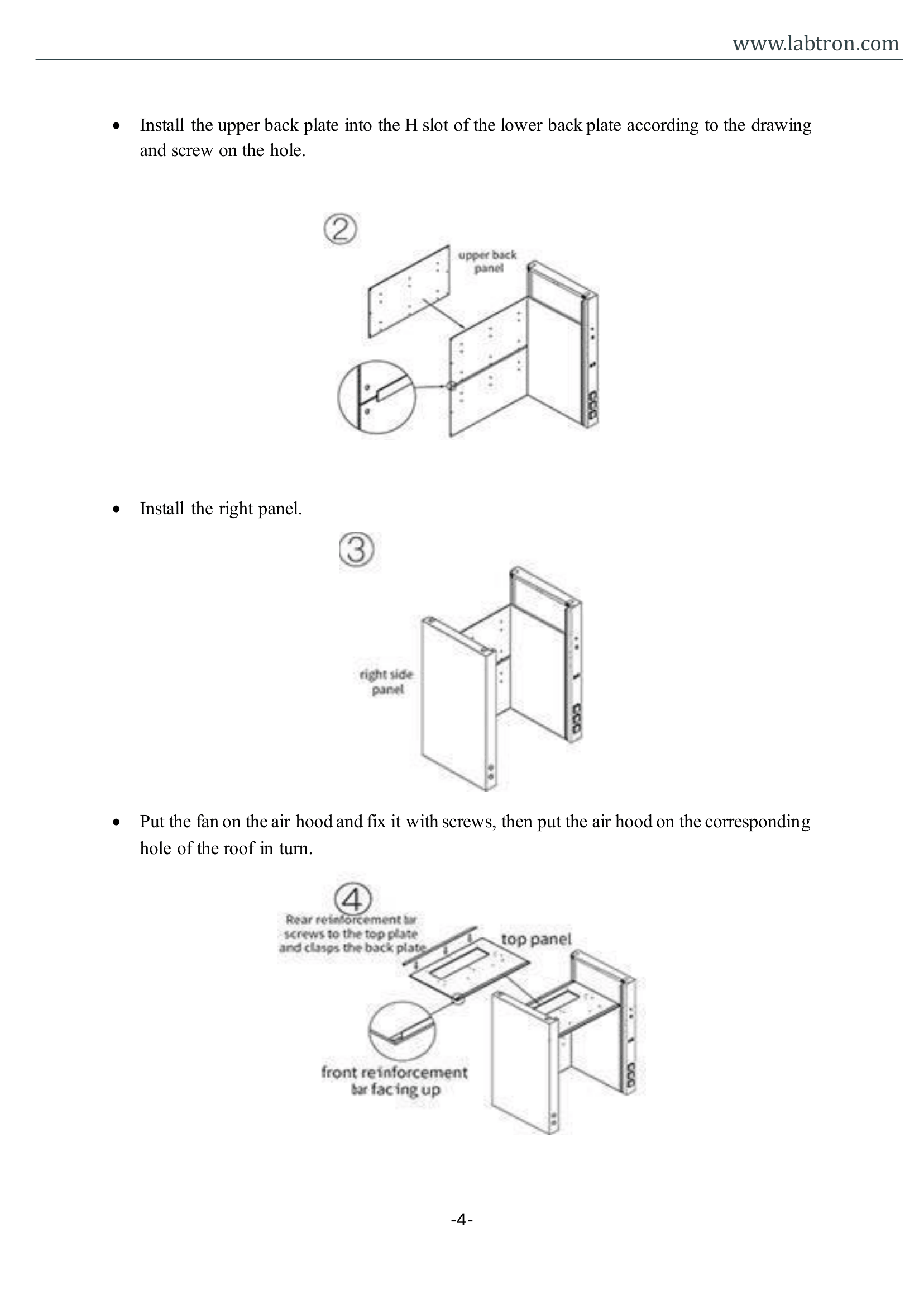 Ducted Fume Hood LFH-B12 Manual