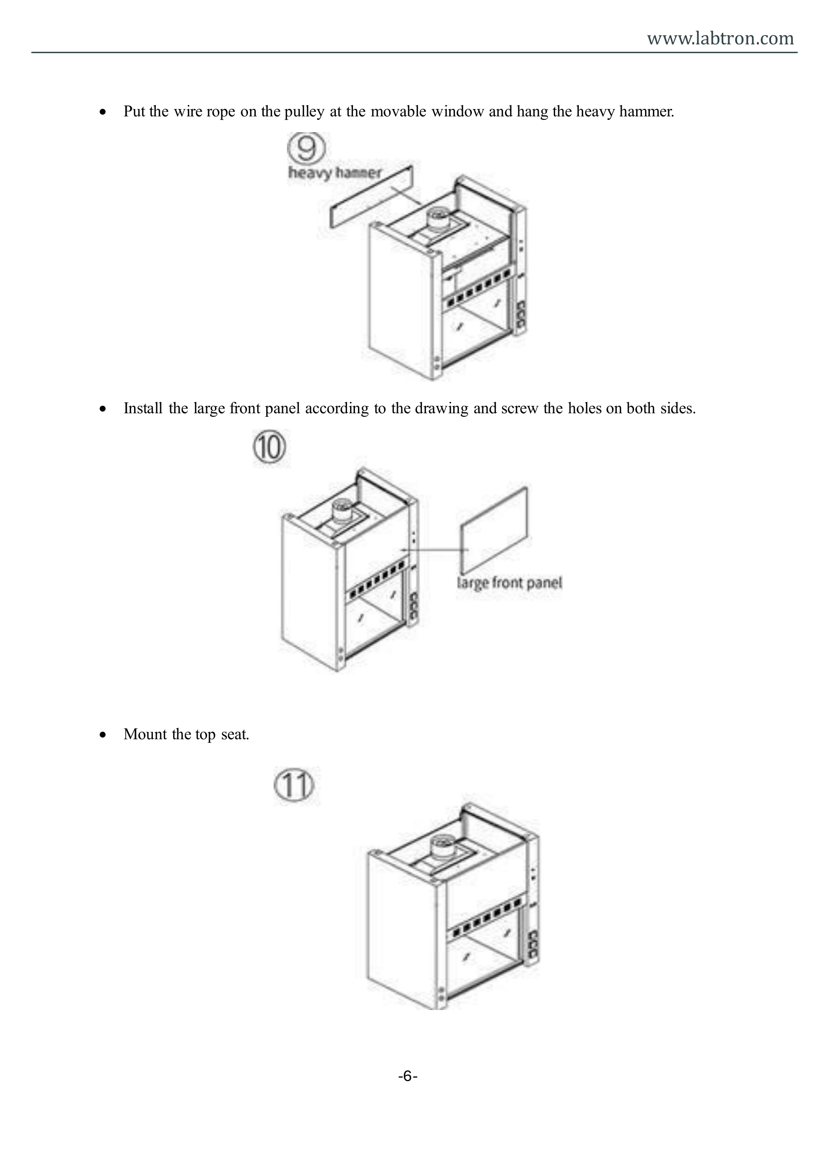 Ducted Fume Hood LFH-B12 Manual