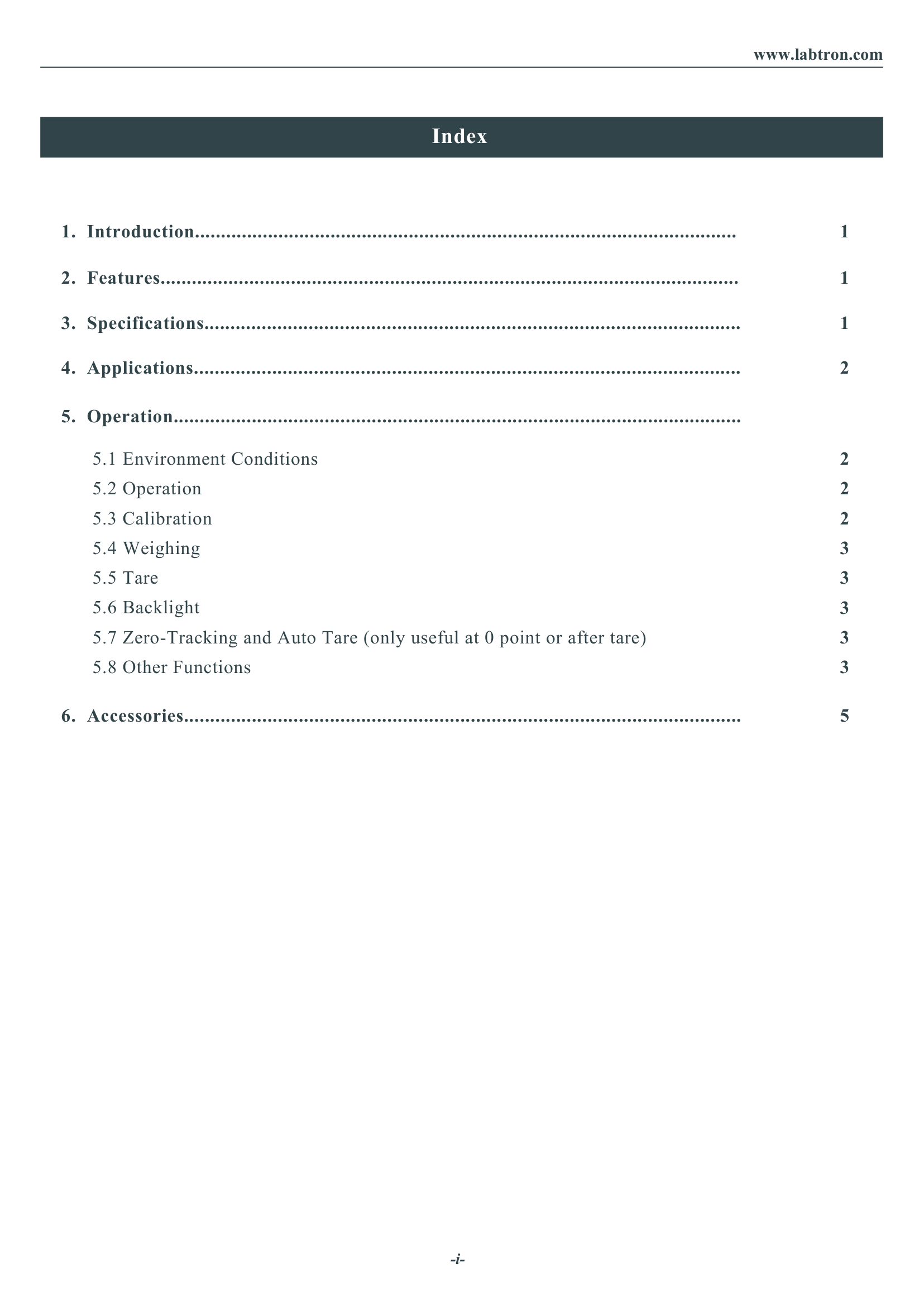 Electronic Balance LELB-C17 Manual