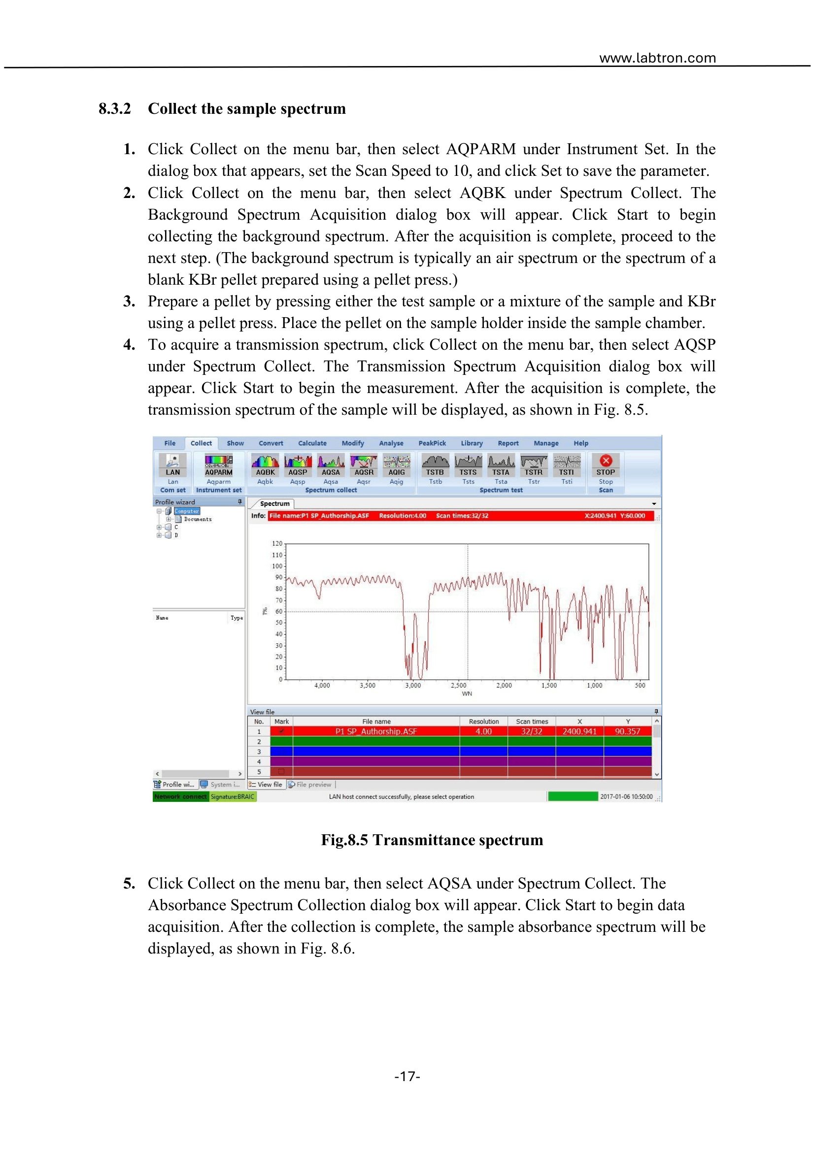 FTIR Spectrometer LIR-A10 Manual