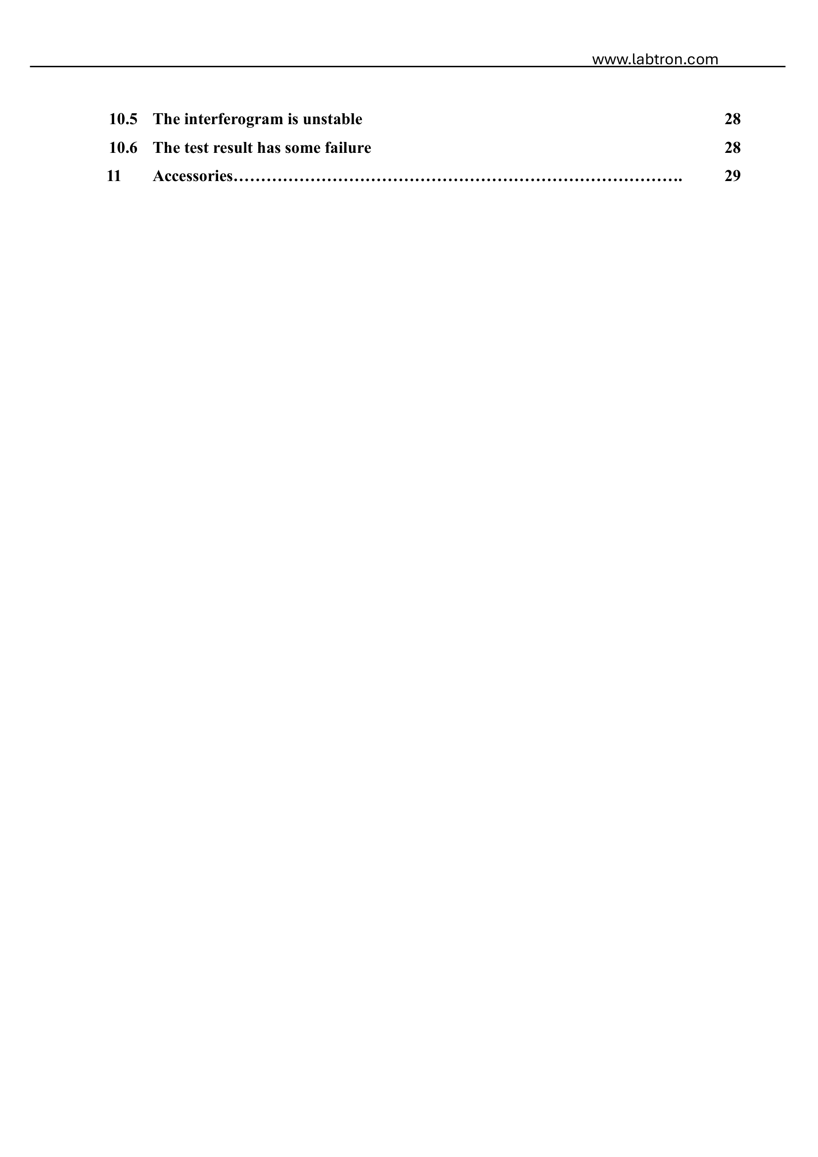 FTIR Spectrometer LIR-A10 Manual