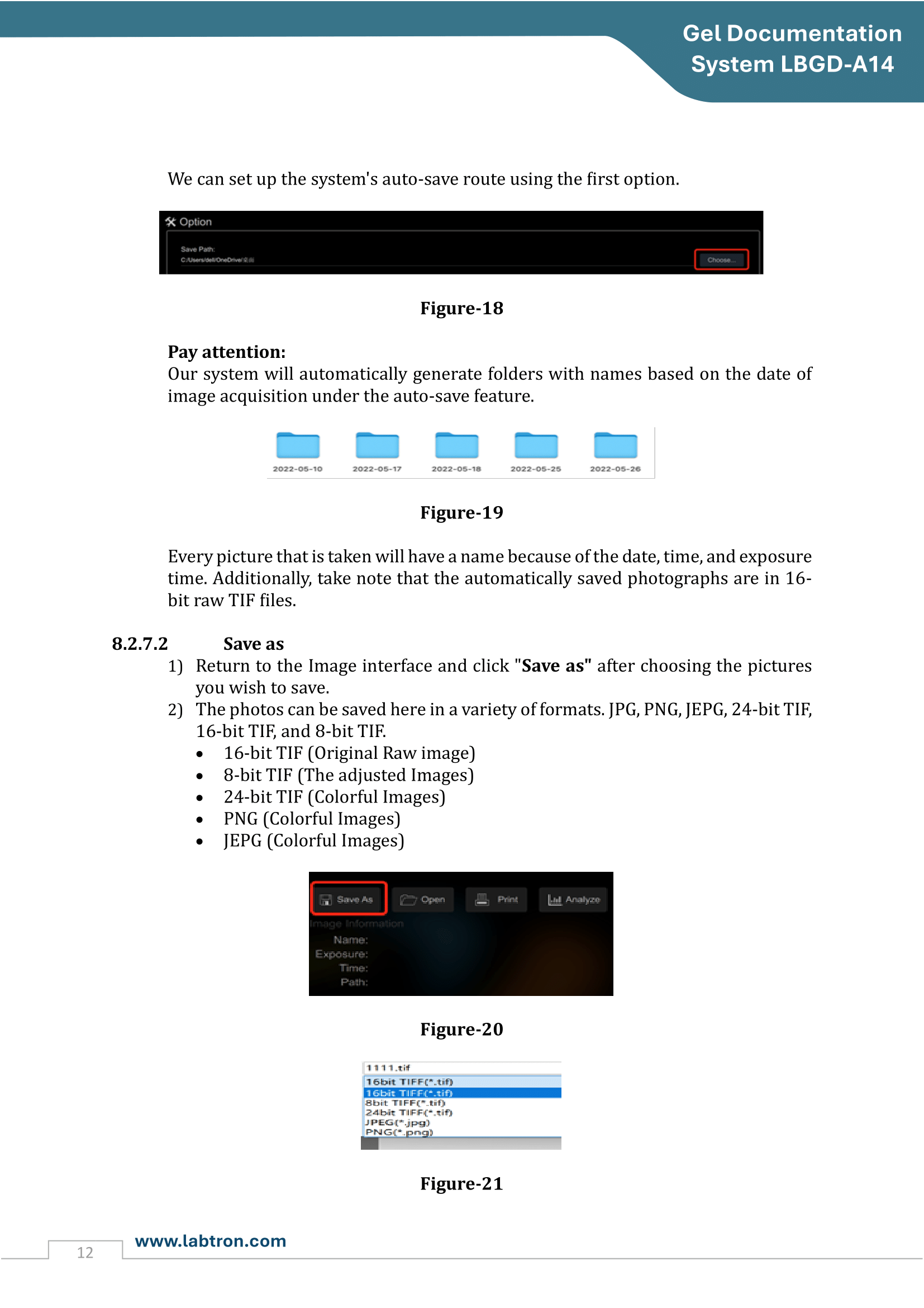 Gel Documentation System LBGD-A14 Manual