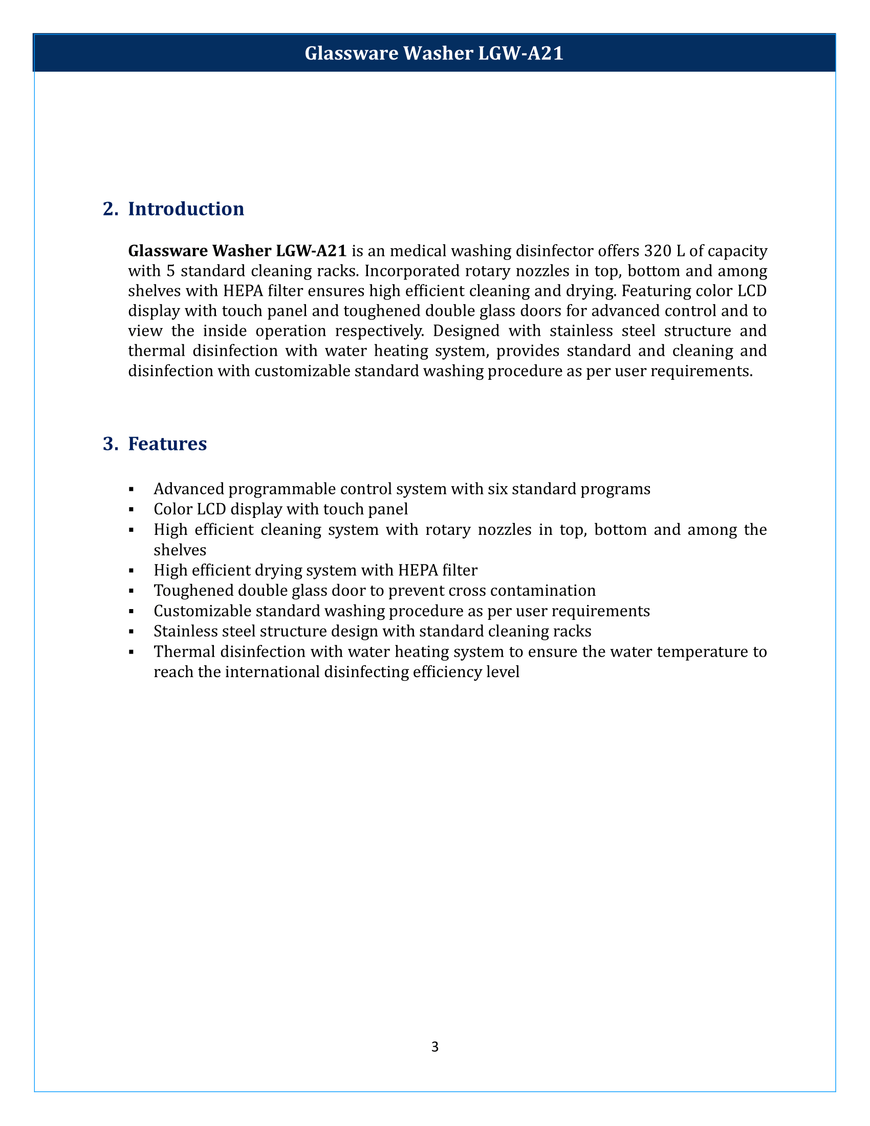 Glassware Washer LGW-A21 Manual