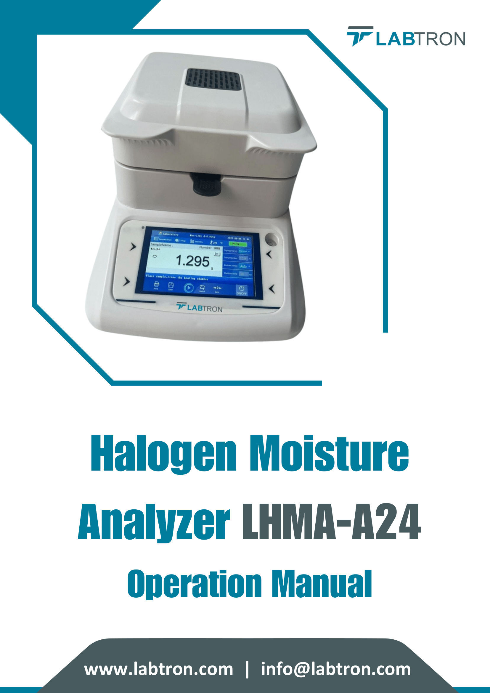 Halogen Moisture Analyzer LHMA-A24 Manual
