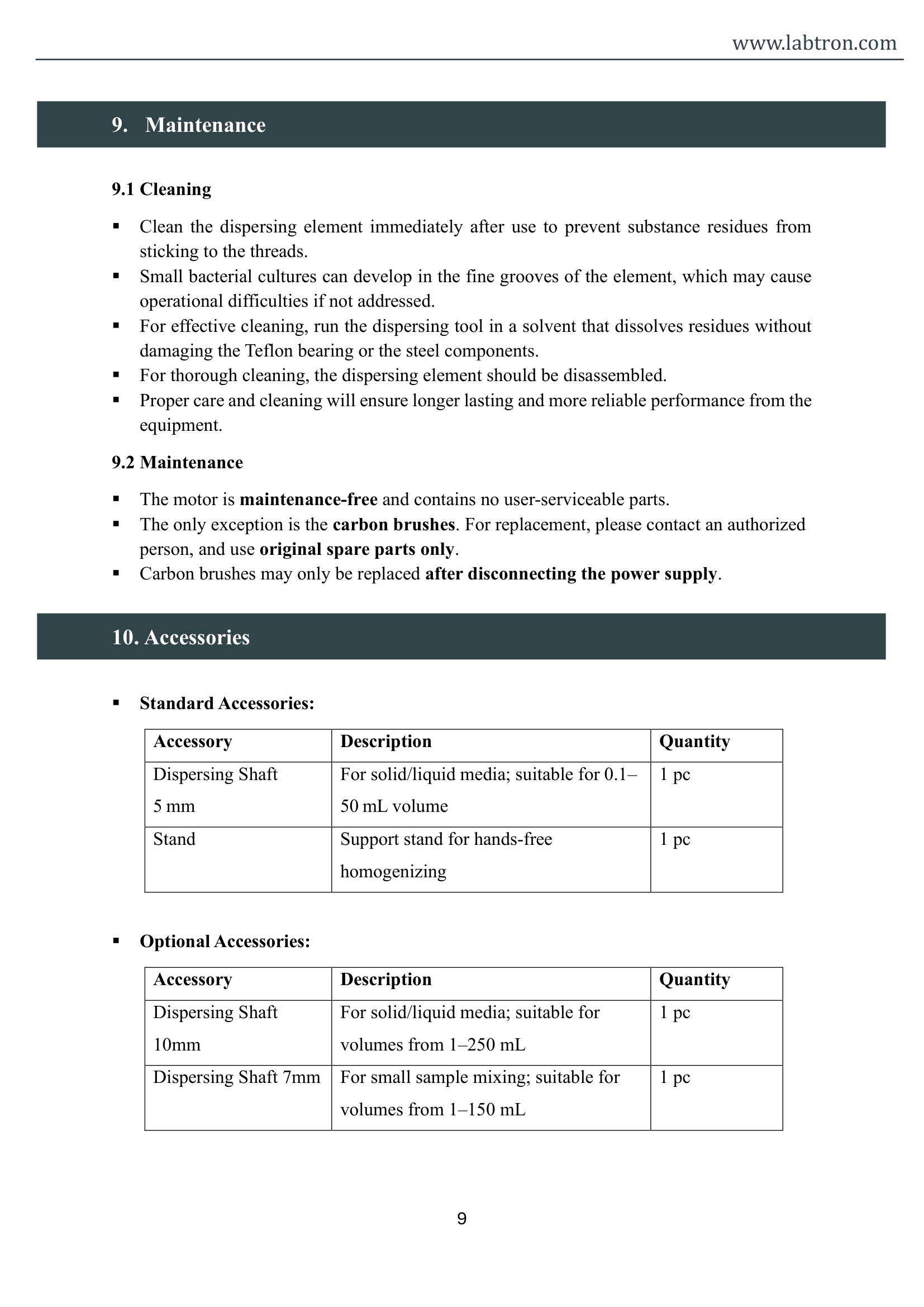 Handheld Homogenizer LHHH-A14 Manual