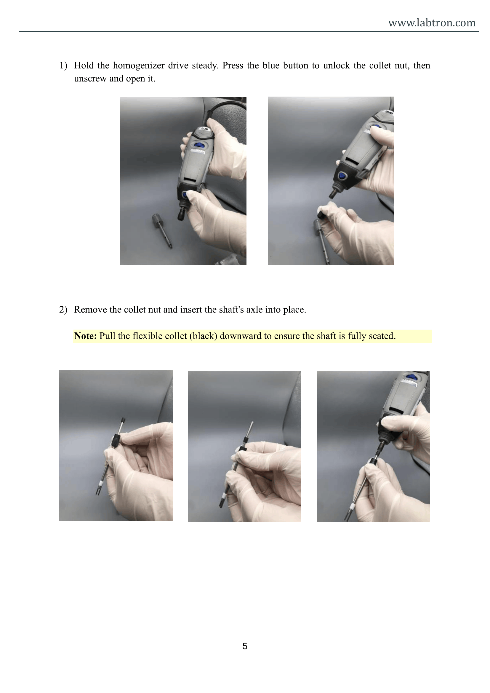 Handheld Homogenizer LHHH-A14 Manual