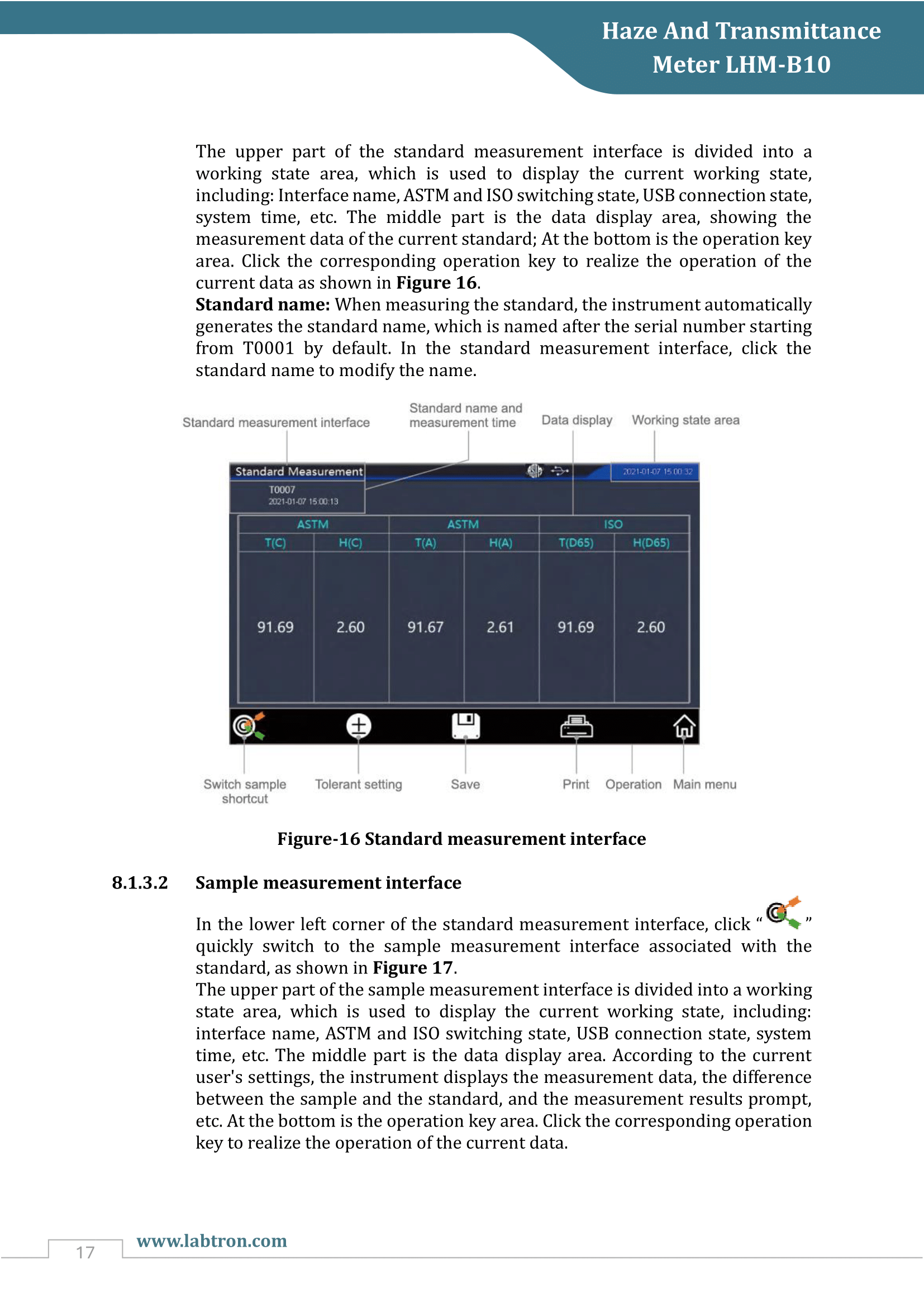 Haze And Transmittance Meter LHM-B10 Manual