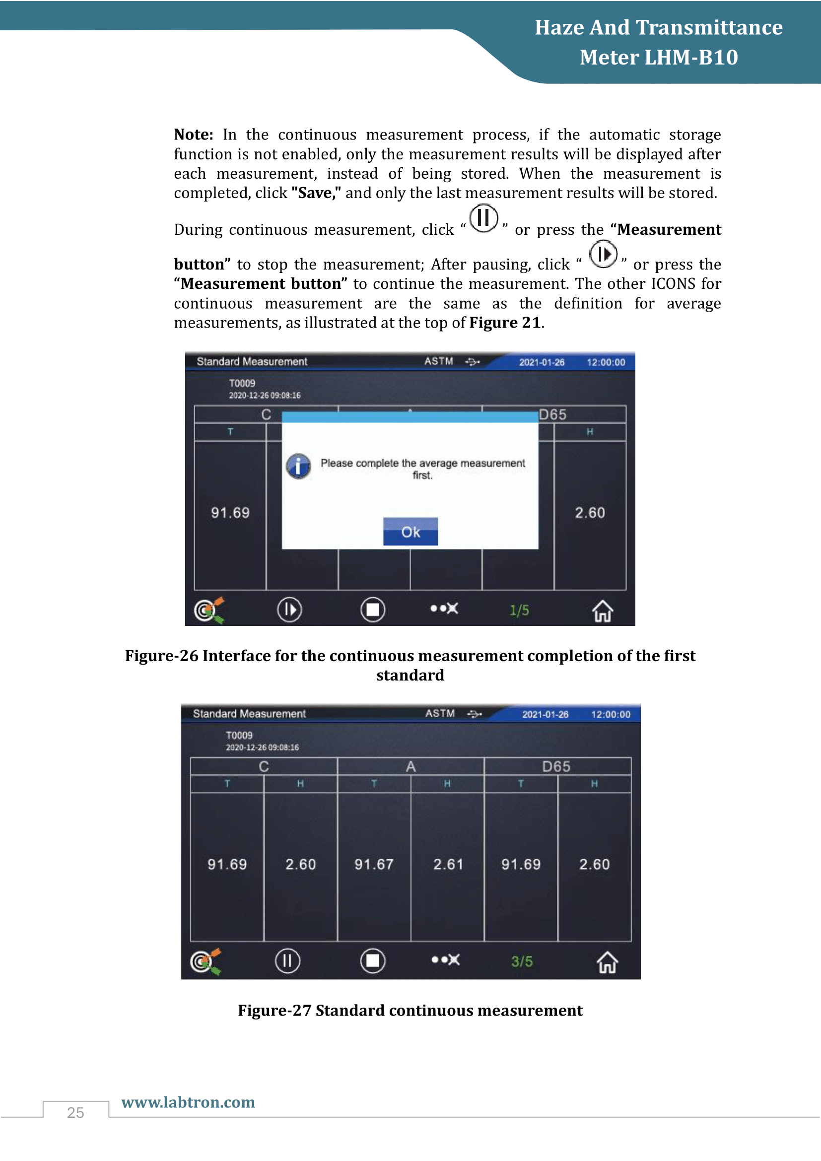 Haze And Transmittance Meter LHM-B10 Manual