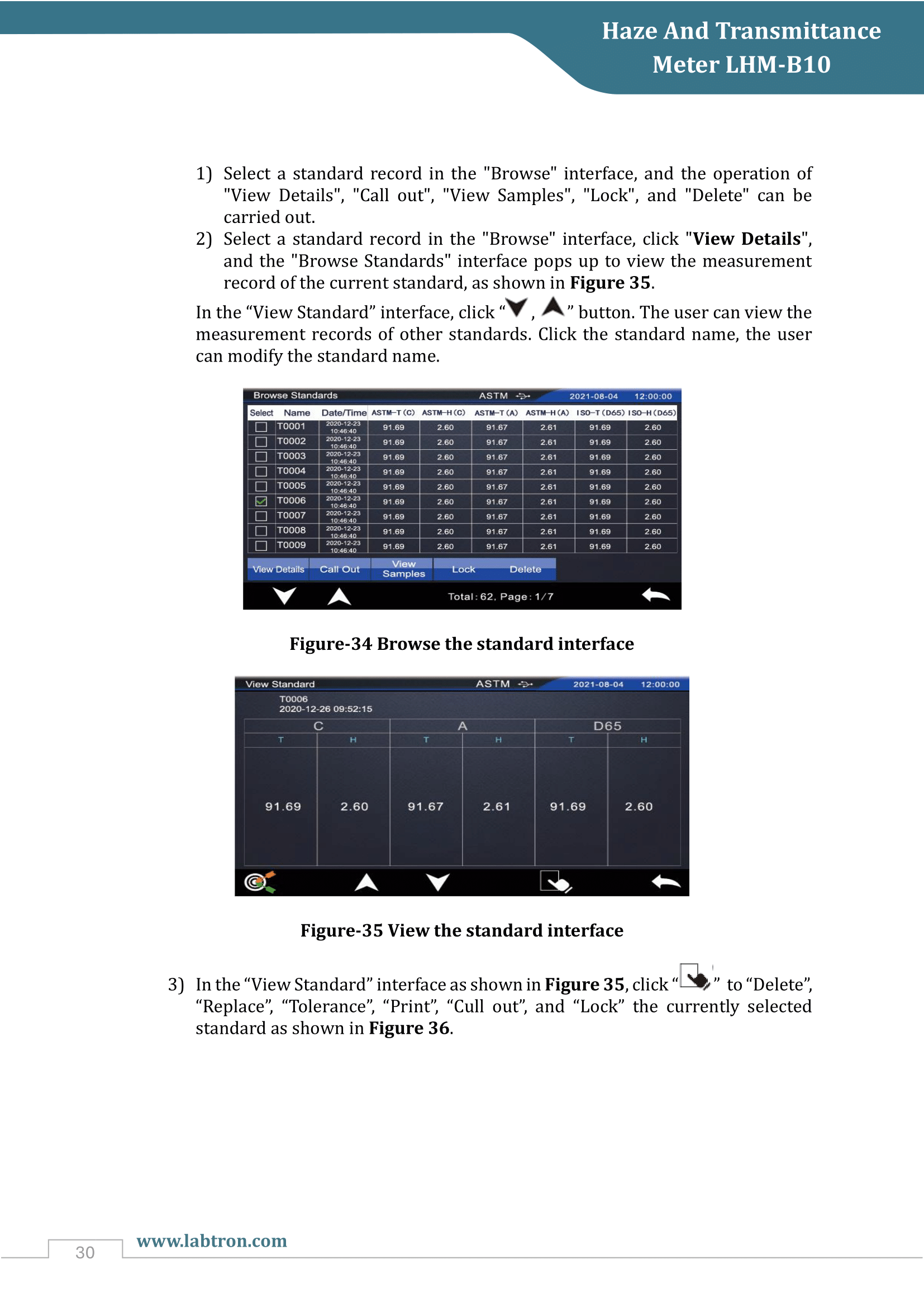 Haze And Transmittance Meter LHM-B10 Manual
