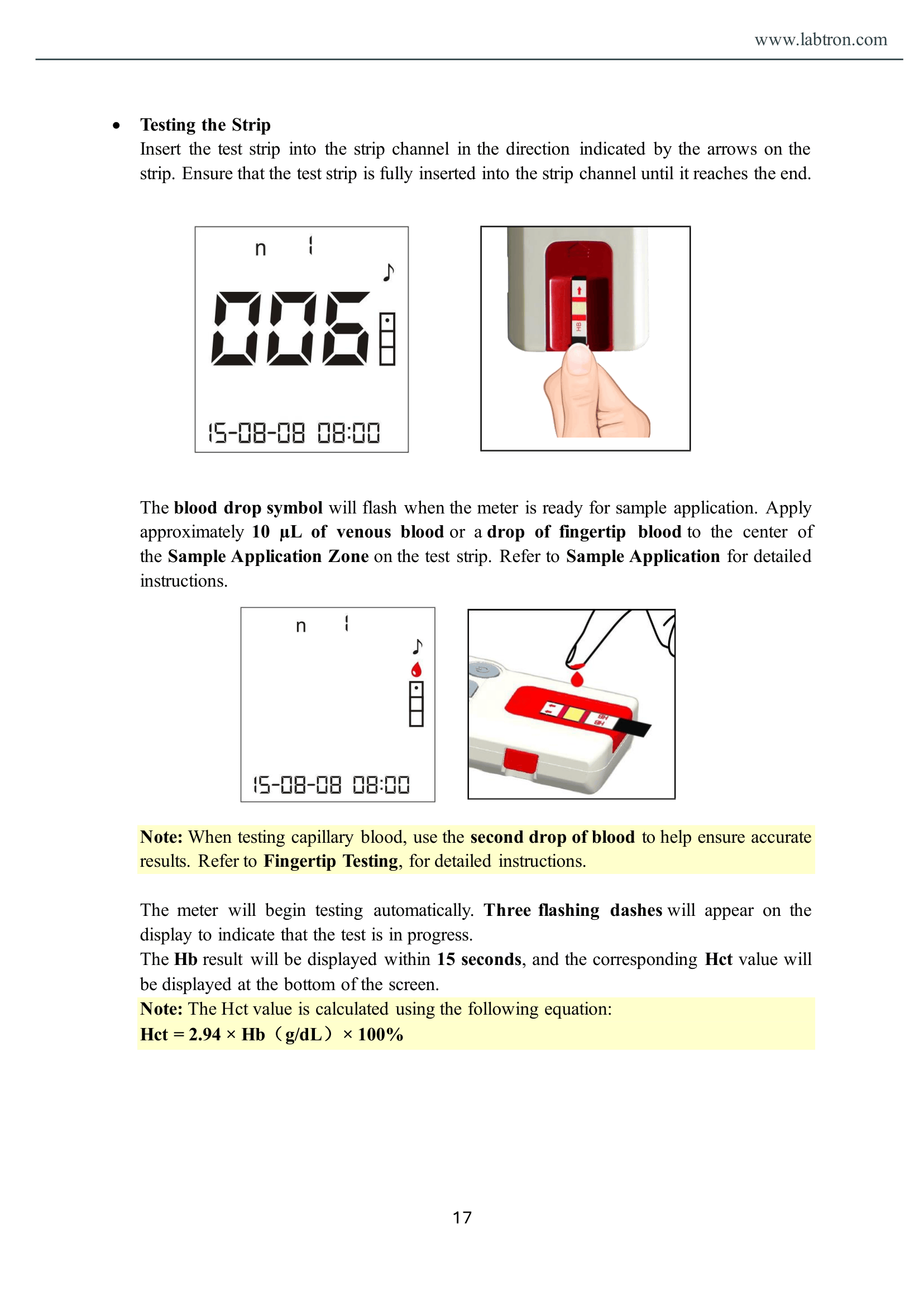 Hemoglobin Analyzer LAHA-A11 Manual