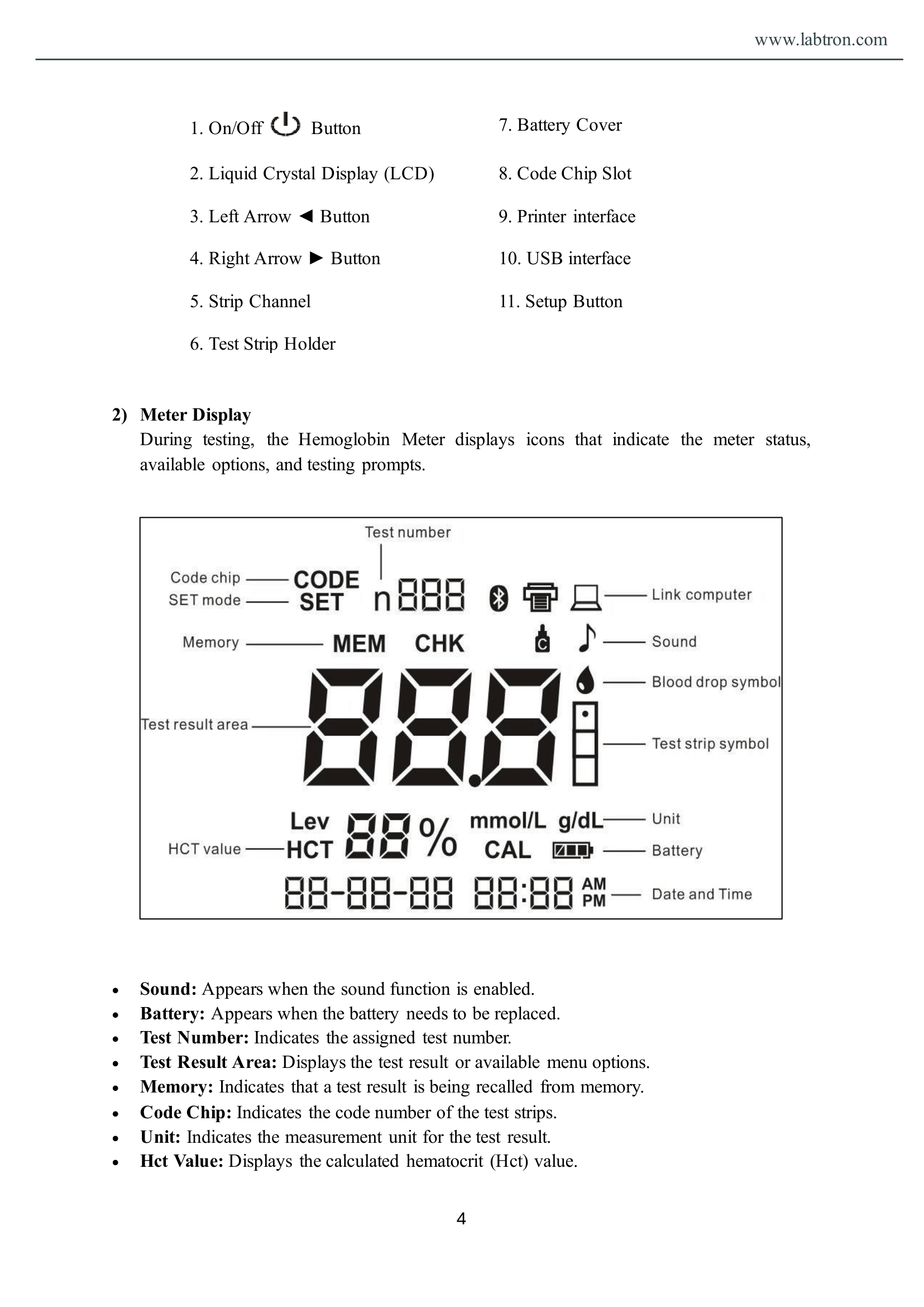 Hemoglobin Analyzer LAHA-A11 Manual