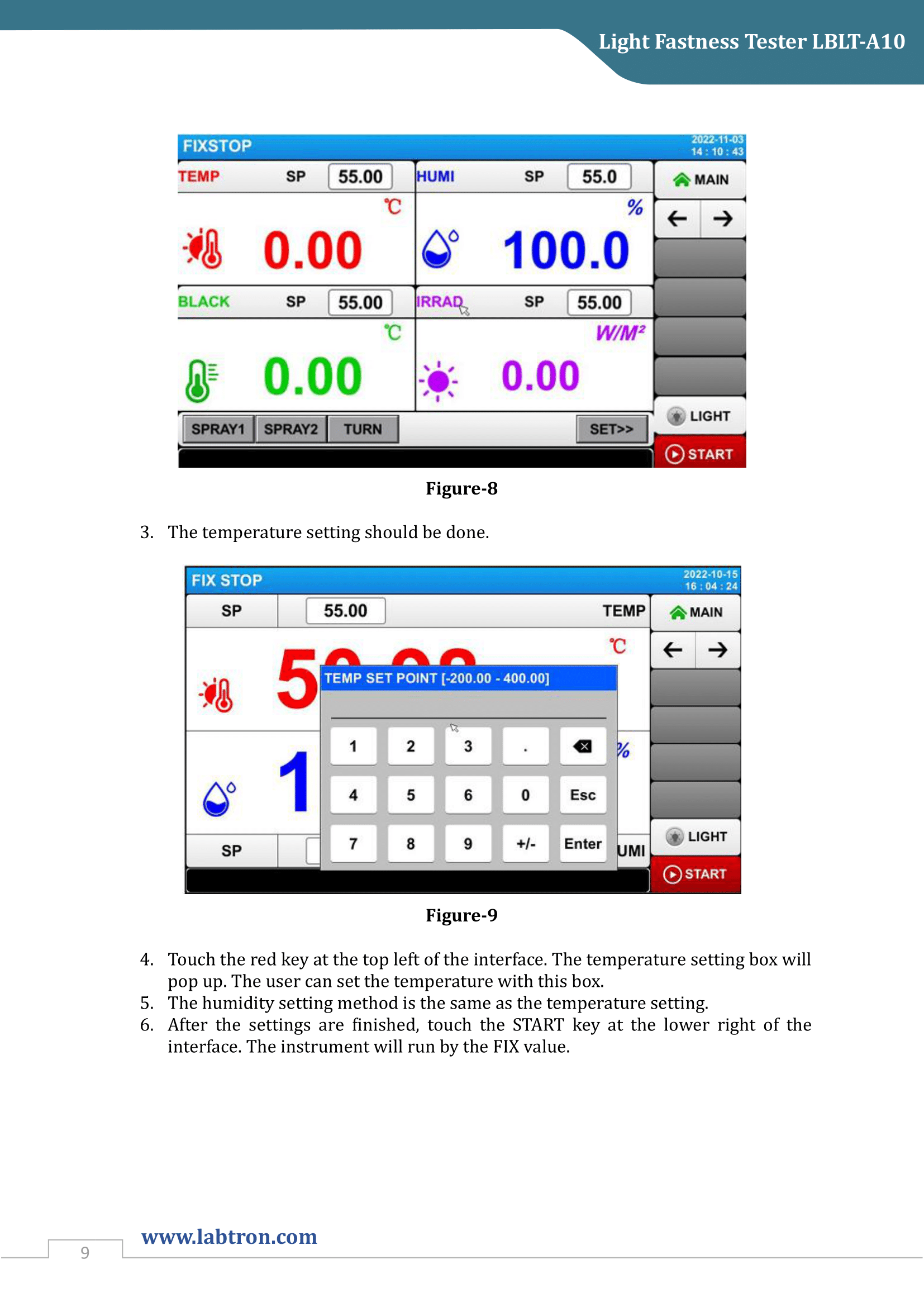 Light Fastness Tester LBLT-A10 Manual