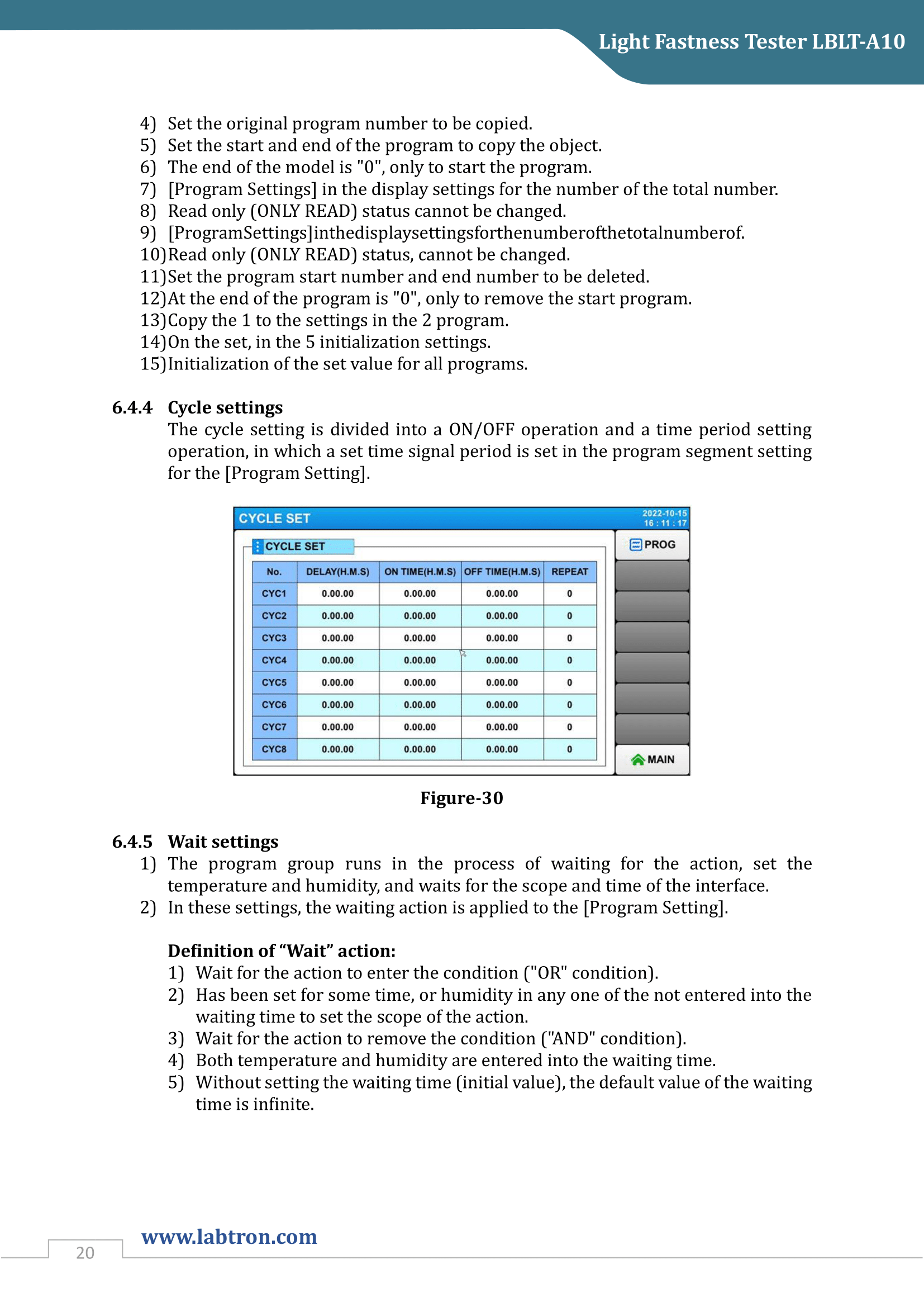 Light Fastness Tester LBLT-A10 Manual