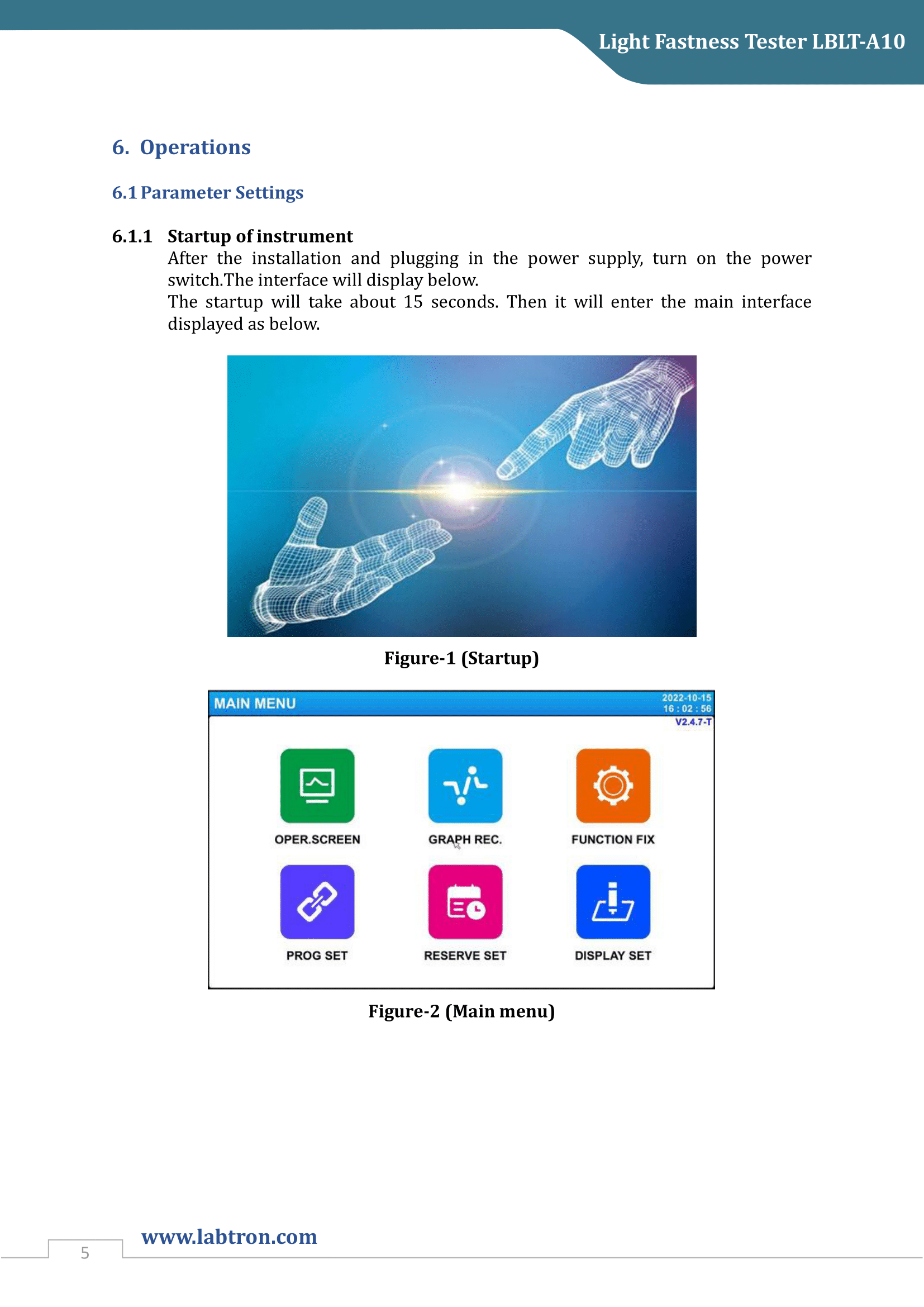 Light Fastness Tester LBLT-A10 Manual