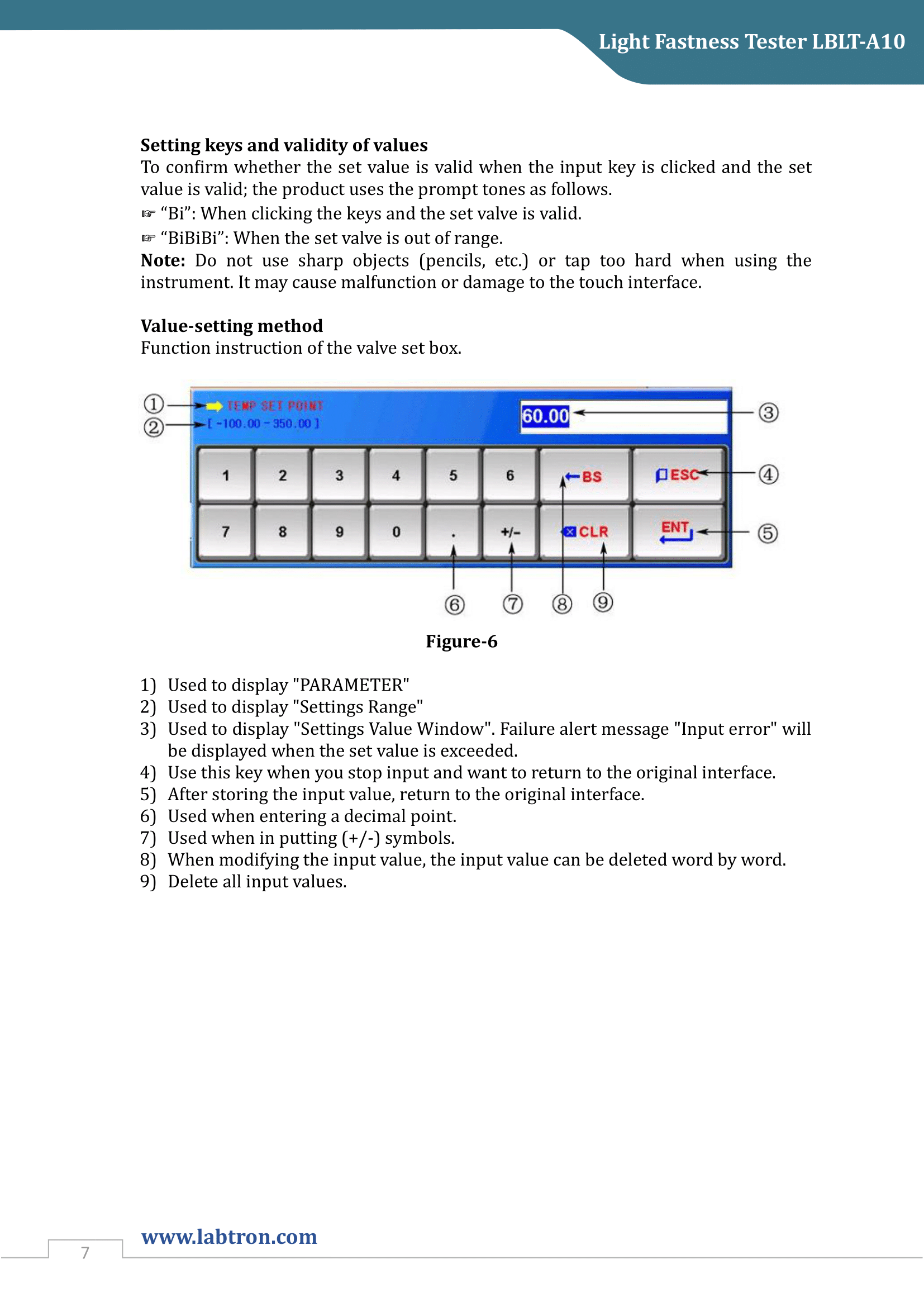 Light Fastness Tester LBLT-A10 Manual